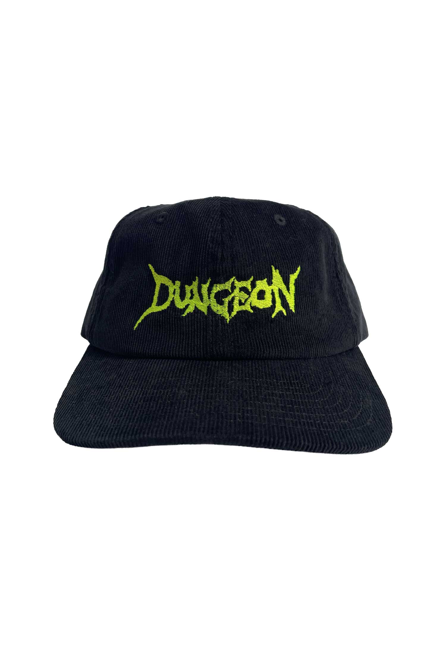 Dungeon Gateway 'Scrawl Logo' 6 Panel Cap (Black / Green)