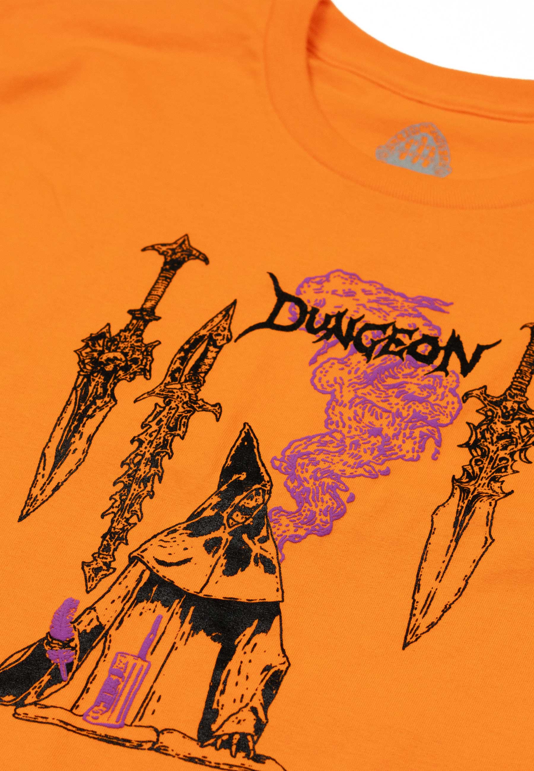 Dungeon Gateway 'Spell Caster' Long Sleeve T-Shirt (Orange)