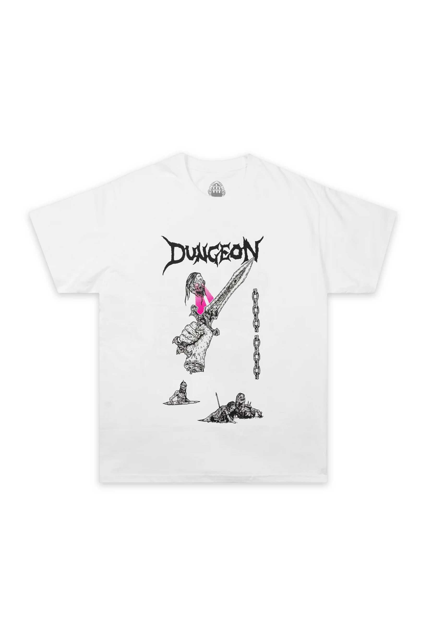 Dungeon Gateway 'Power Of The Sword' T-Shirt (White)