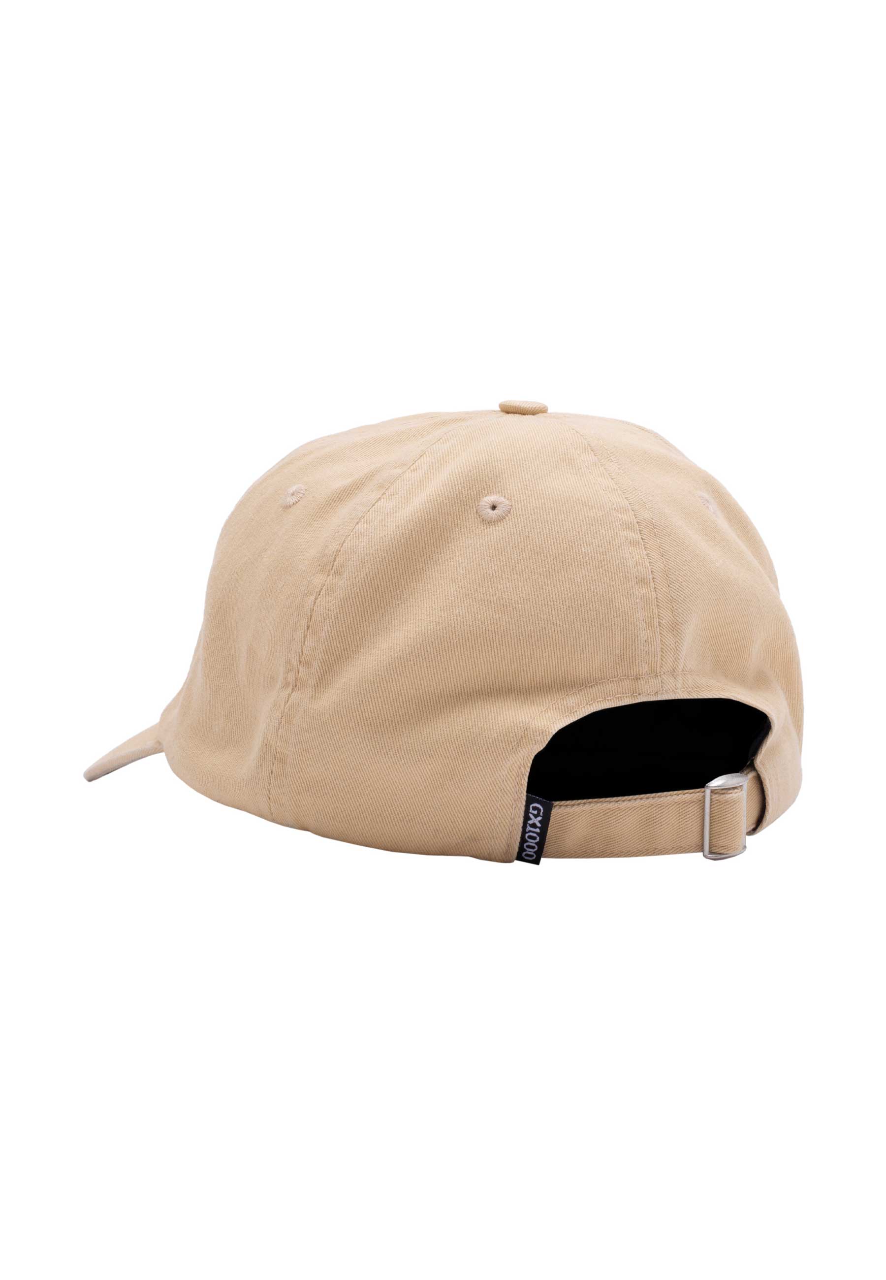 GX1000 'Tag' 6 Panel Cap (Khaki Washed)