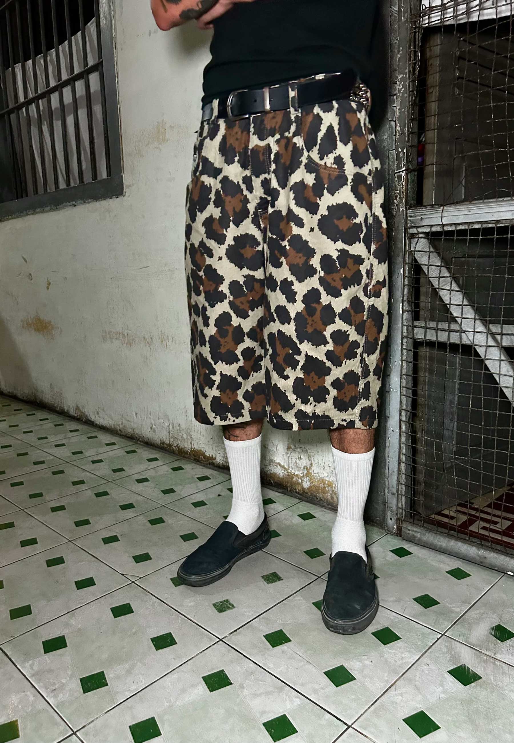 Glue Bag 'Feral' Loose Shorts (Leopard)