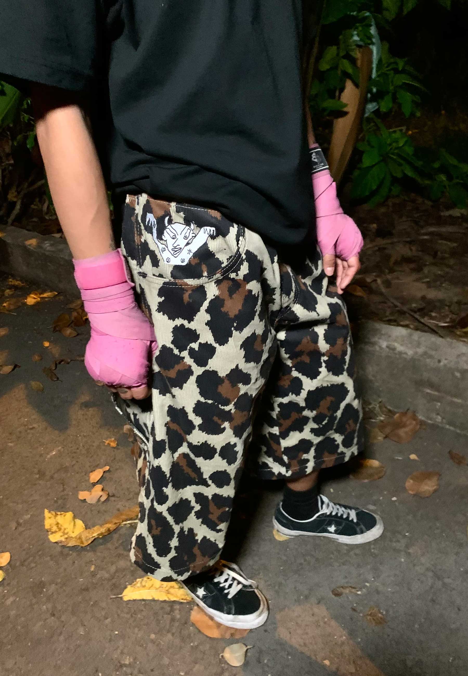 Glue Bag 'Feral' Loose Shorts (Leopard)