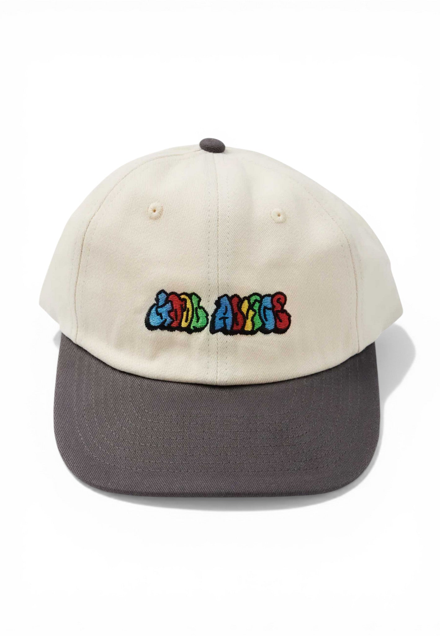 Good Advice '90s Logo' 6 Panel Cap (Cream / Black)