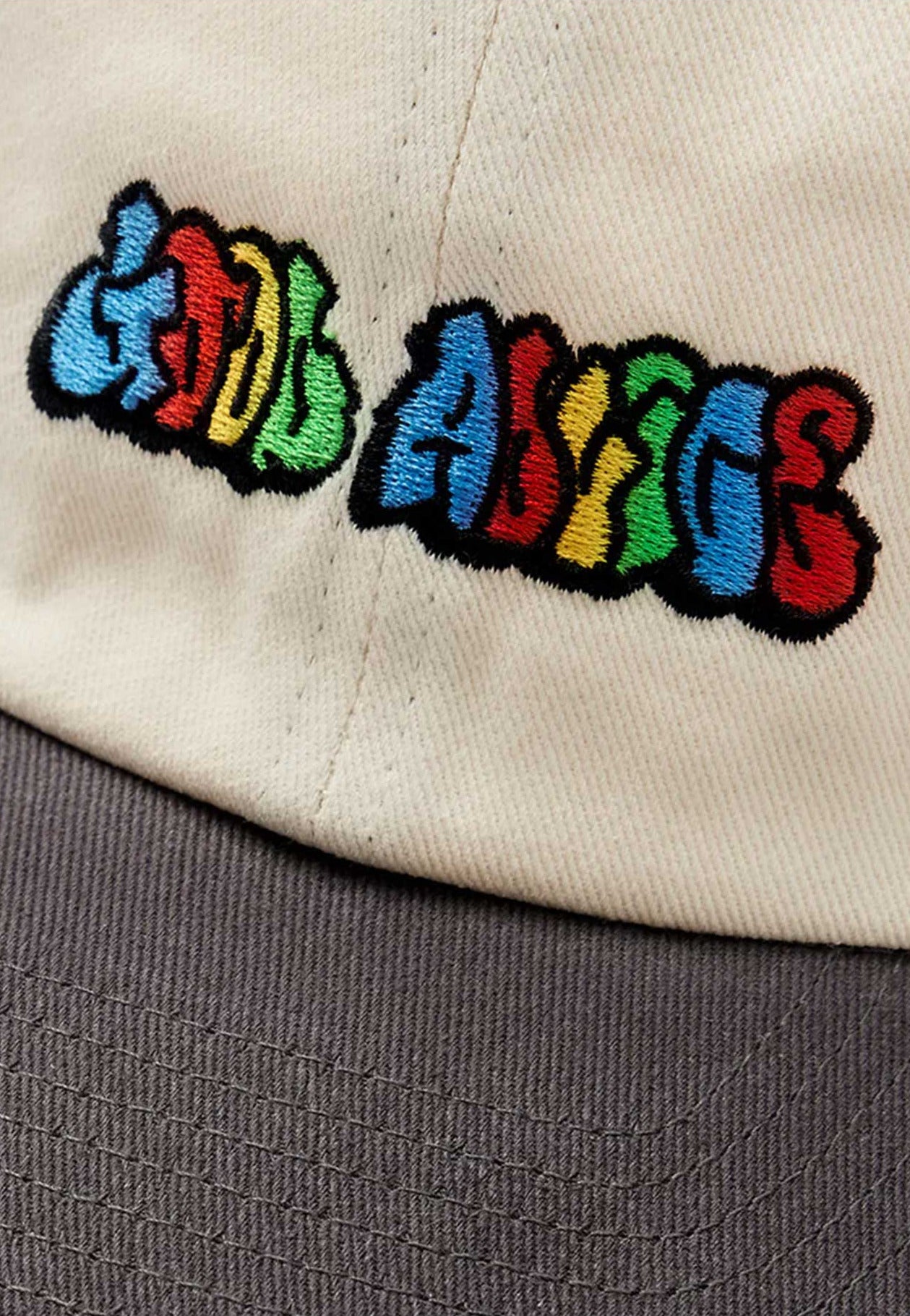 Good Advice '90s Logo' 6 Panel Cap (Cream / Black)