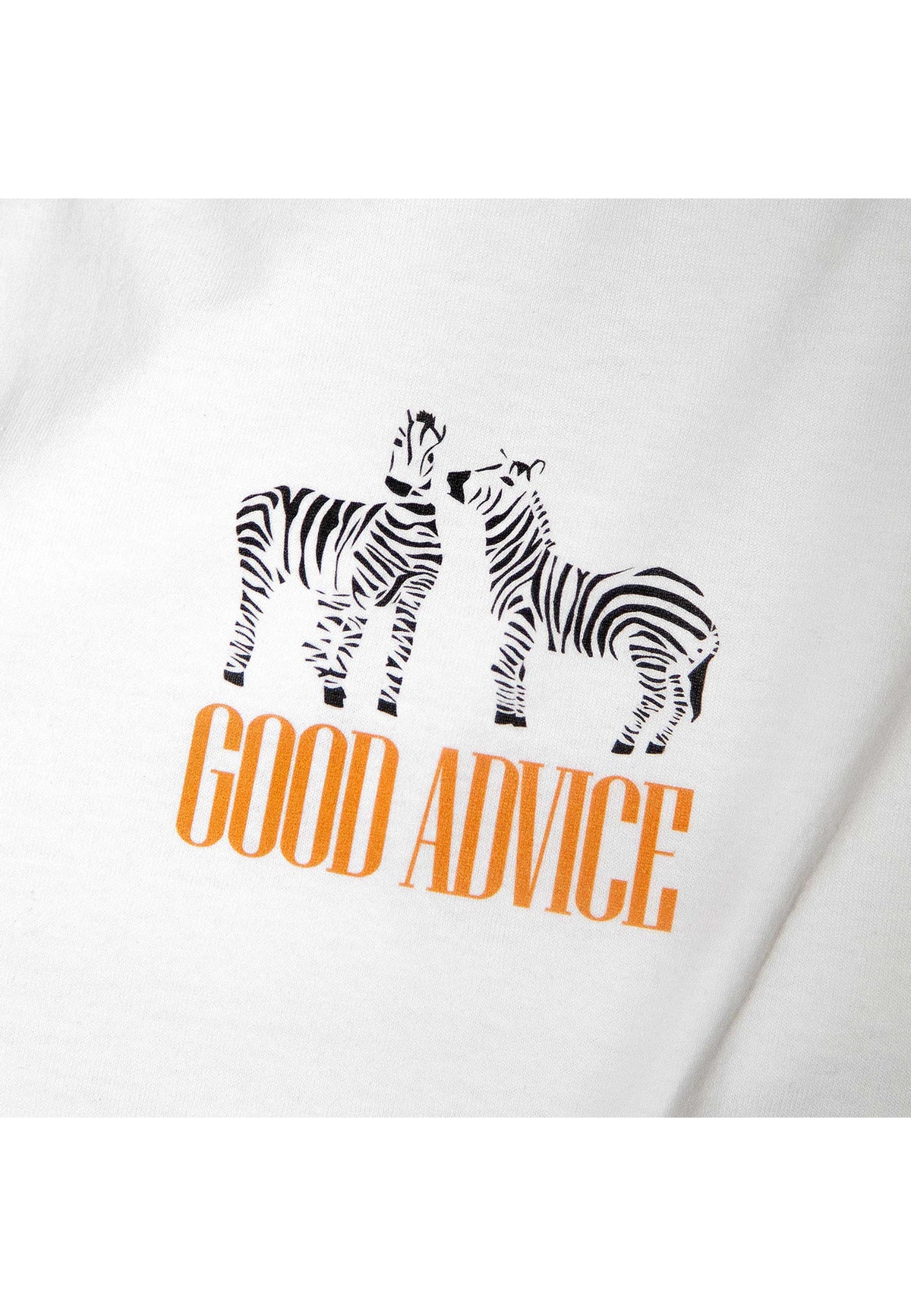 Good Advice 'Zebra' T-Shirt (White)