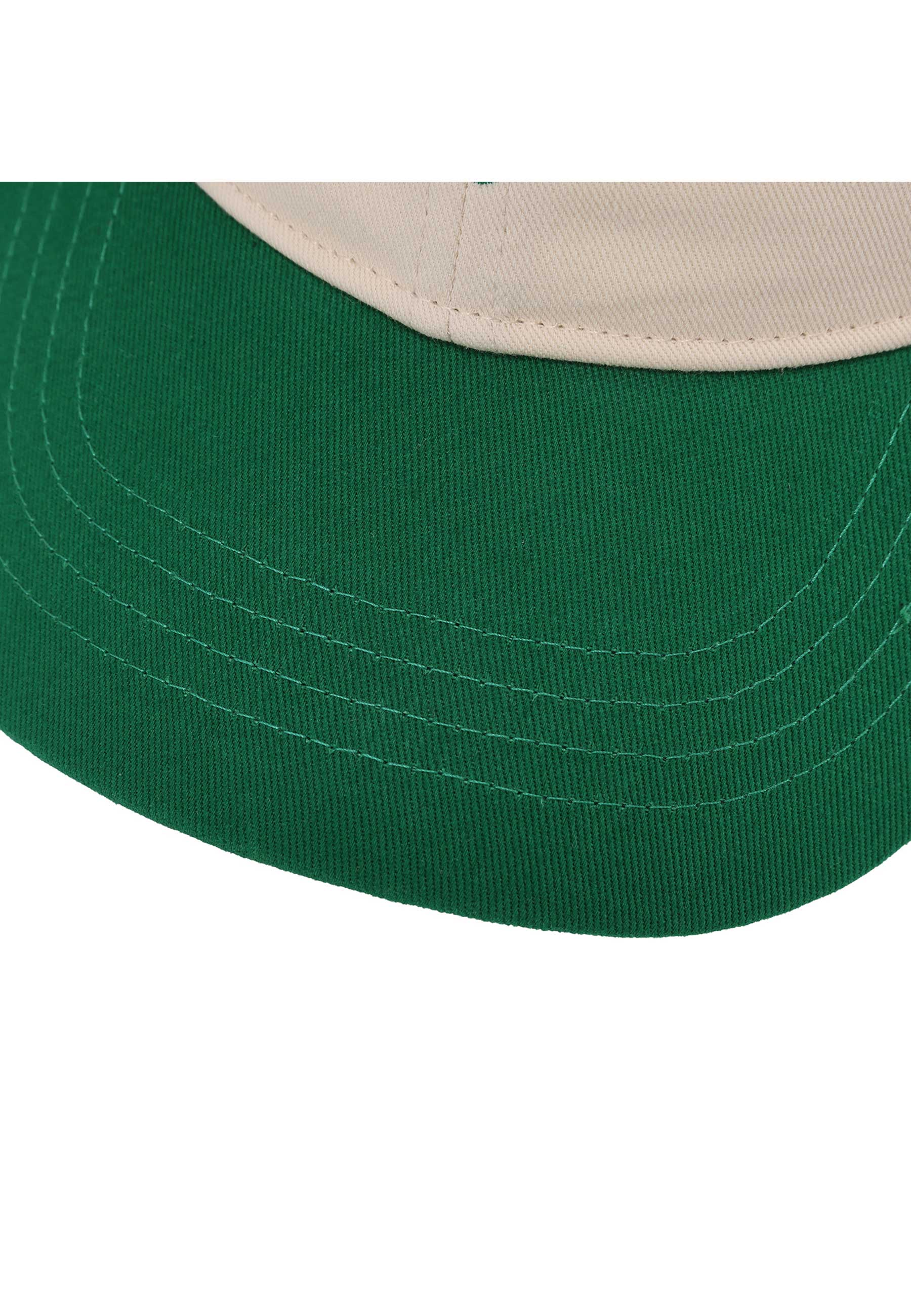 Helas 'Classic Two-Tone' 6 Panel Cap (Beige / Green)