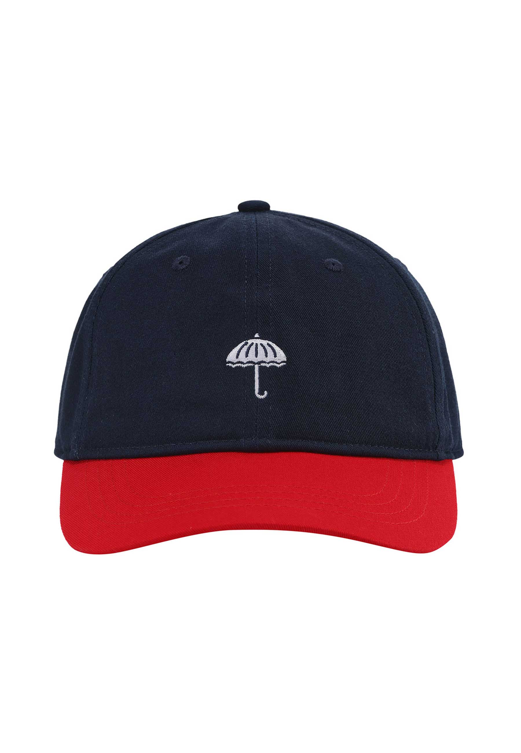 Helas 'Classic Two-Tone' 6 Panel Cap (Navy / Red)
