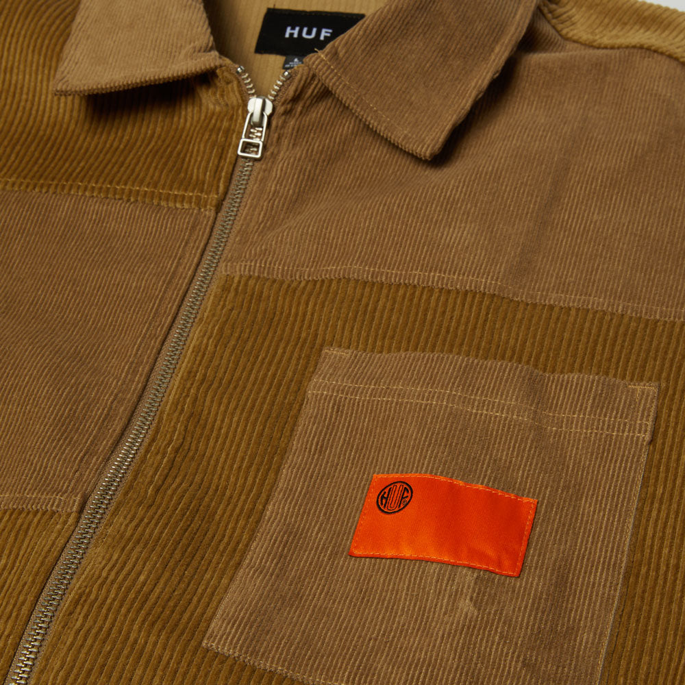 HUF 'Union' Corduroy Shacket (Clay)