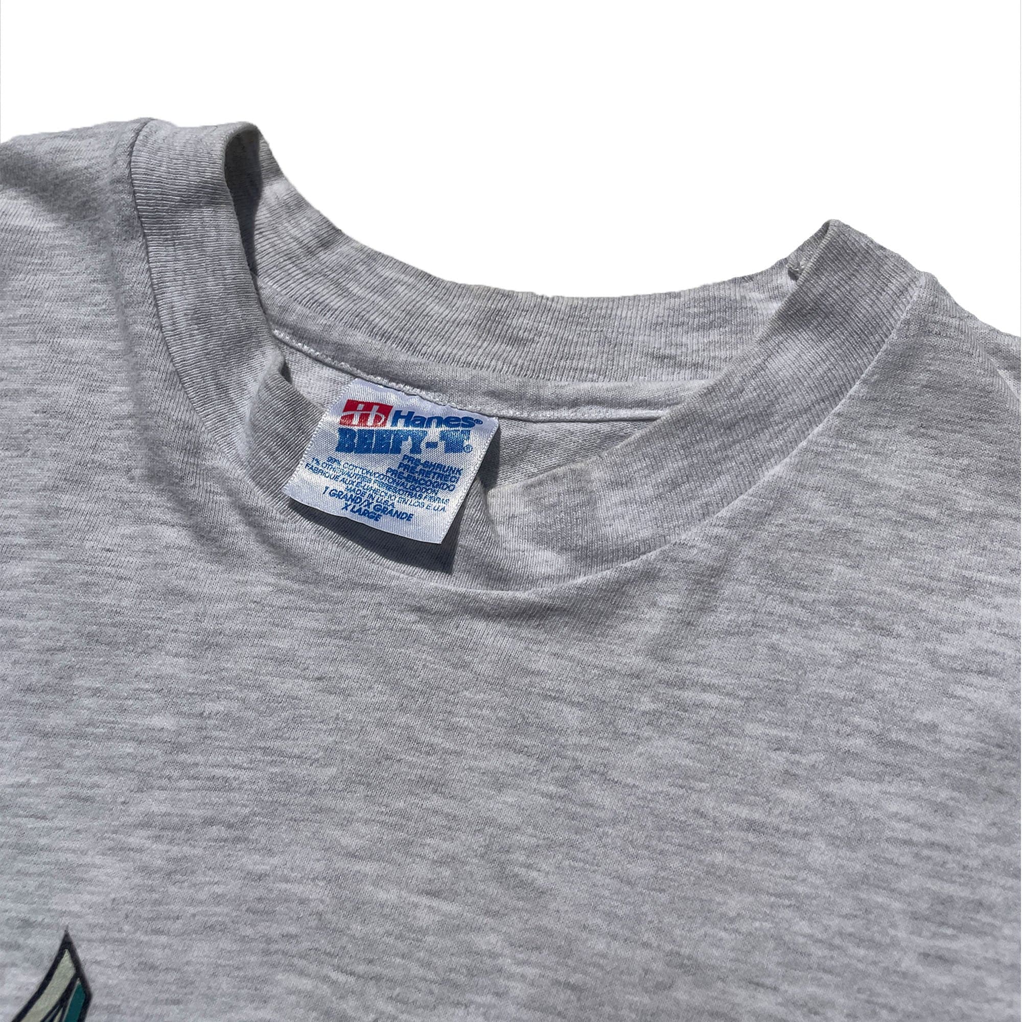 Avenue 'Avenue Logo' Single Stitched T-Shirt (Heather Grey) VINTAGE 90s