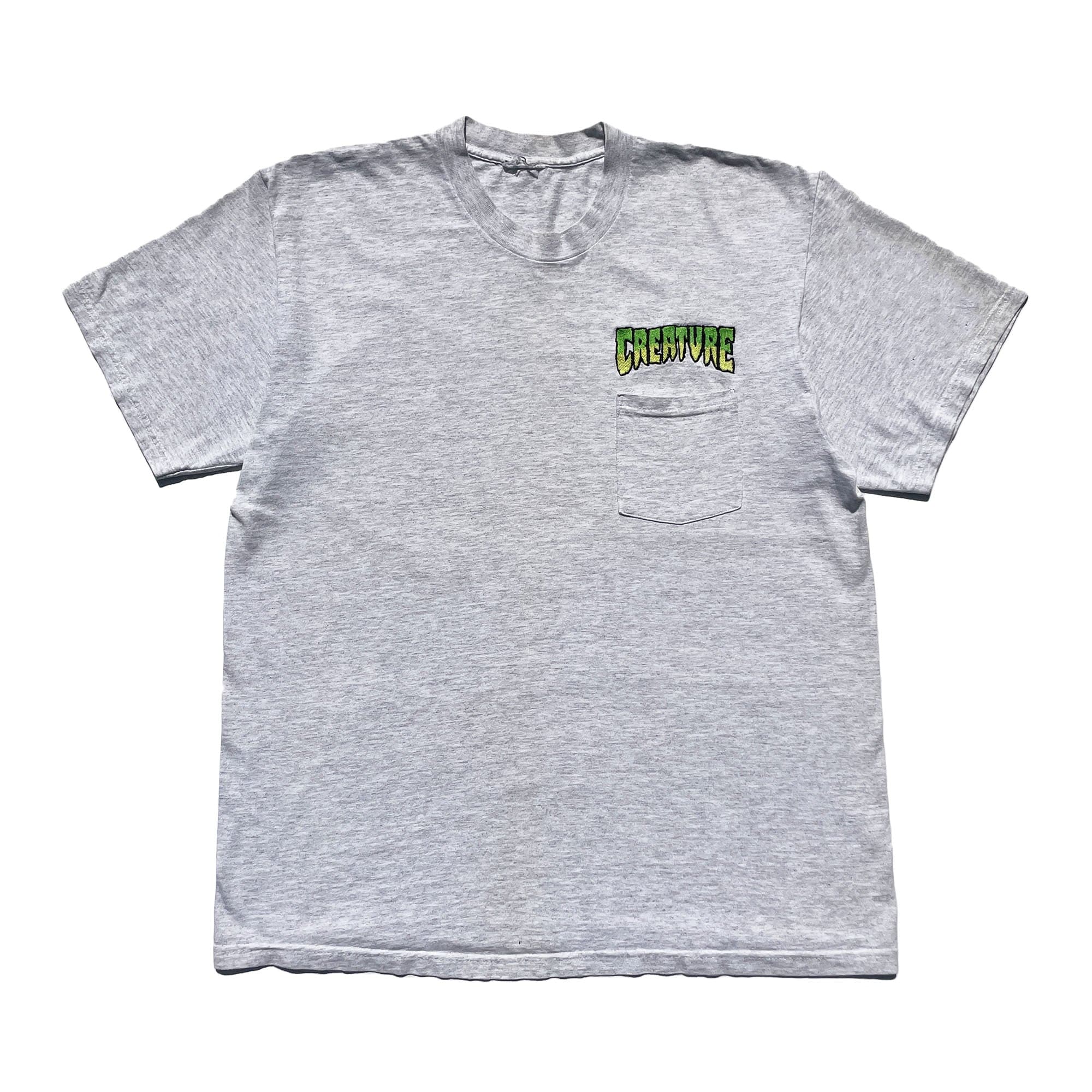 OG '1st Edition' 1994 Creature Skateboards T-Shirts (Heather Grey) VINTAGE 90s