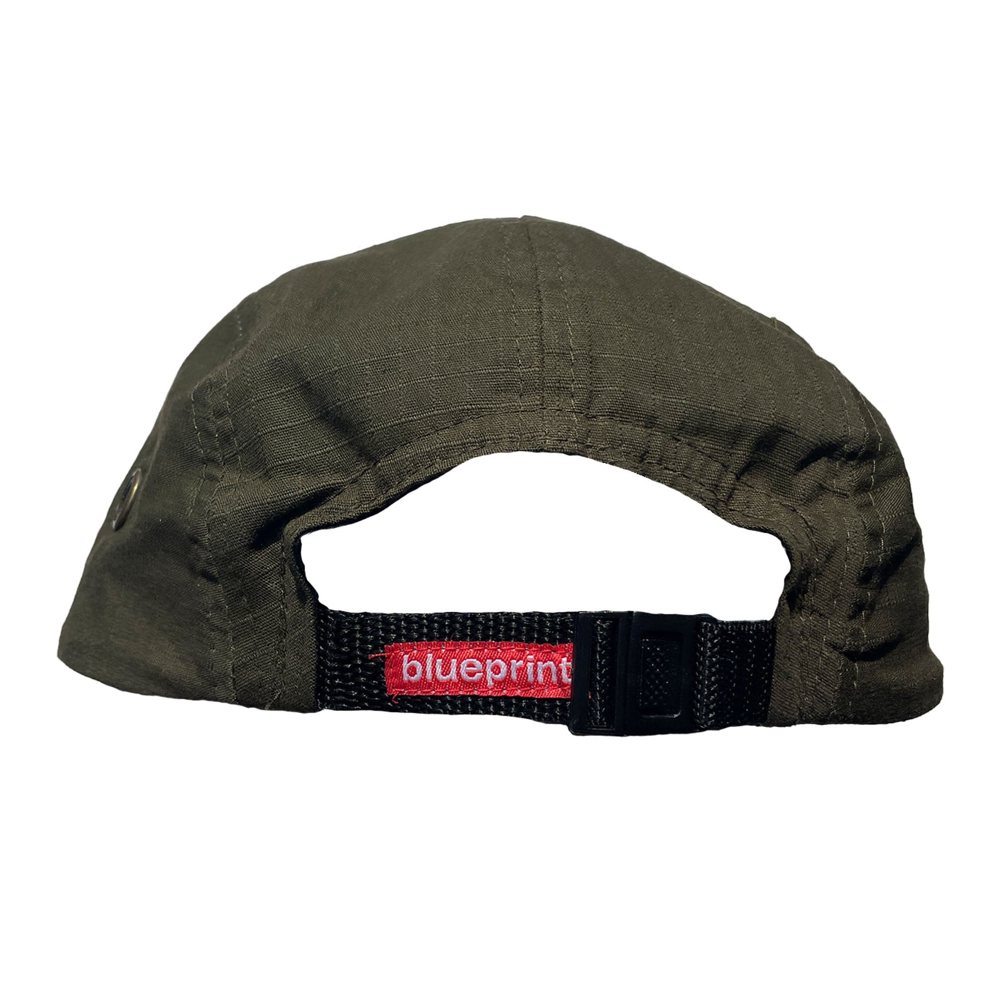 Blueprint 'Red Logo' 5-Panel Cap (Army Green) VINTAGE 00s