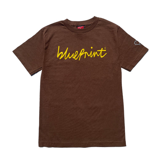 Blueprint T-Shirt (Brown) NOS 00s