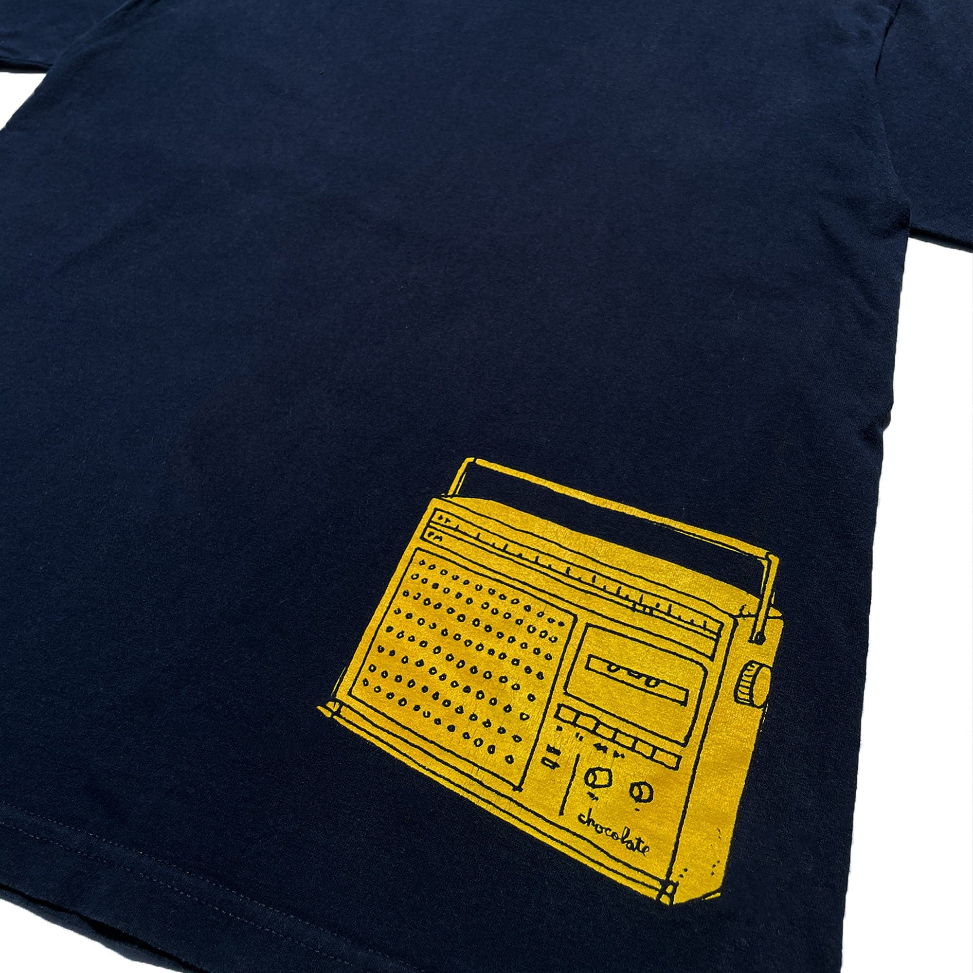 Chocolate 'Radio' T-Shirt (Navy Blue) NOS 00s