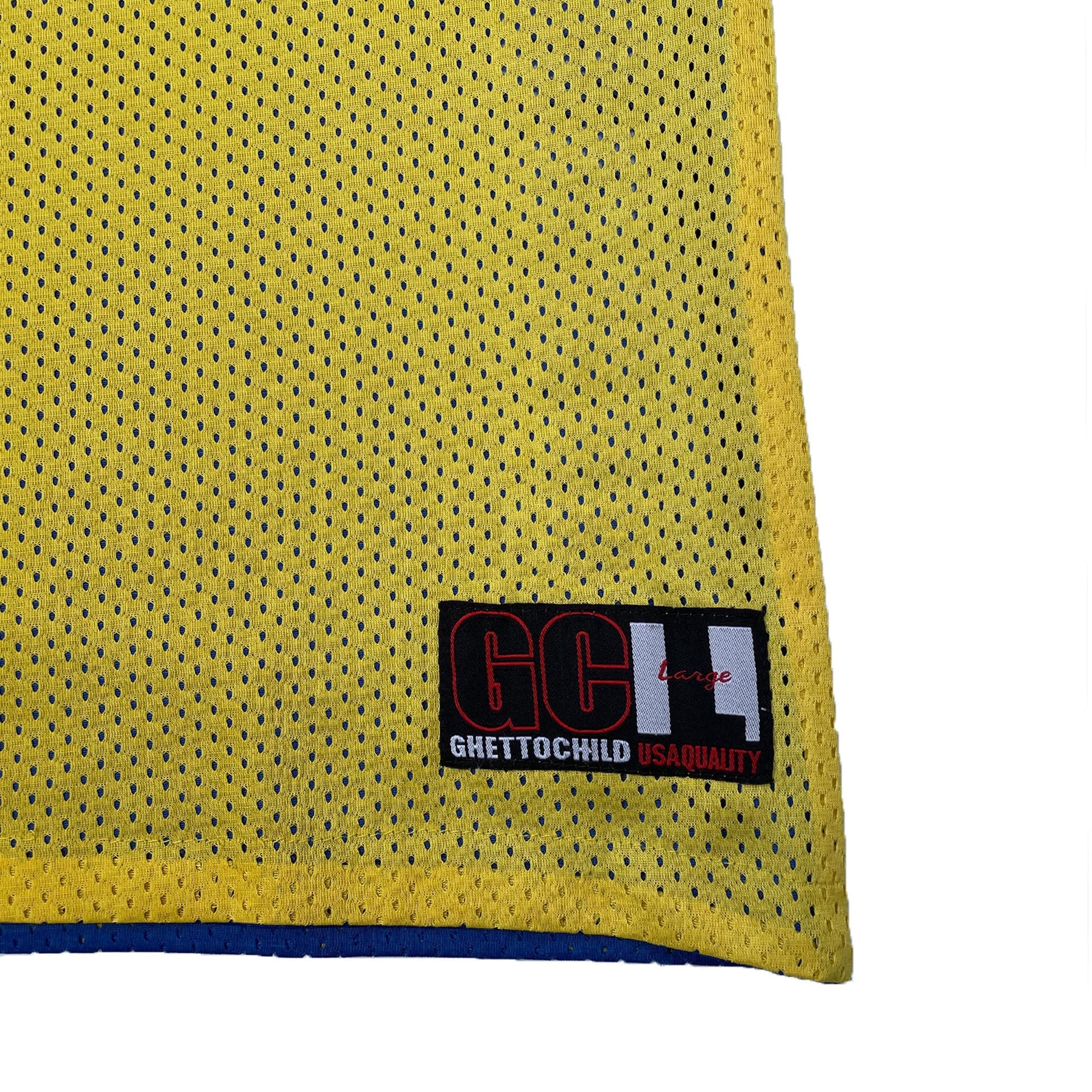 Ghetto Child 'Reversible' Basketball Jersey (Blue/Yellow) VINTAGE 90s