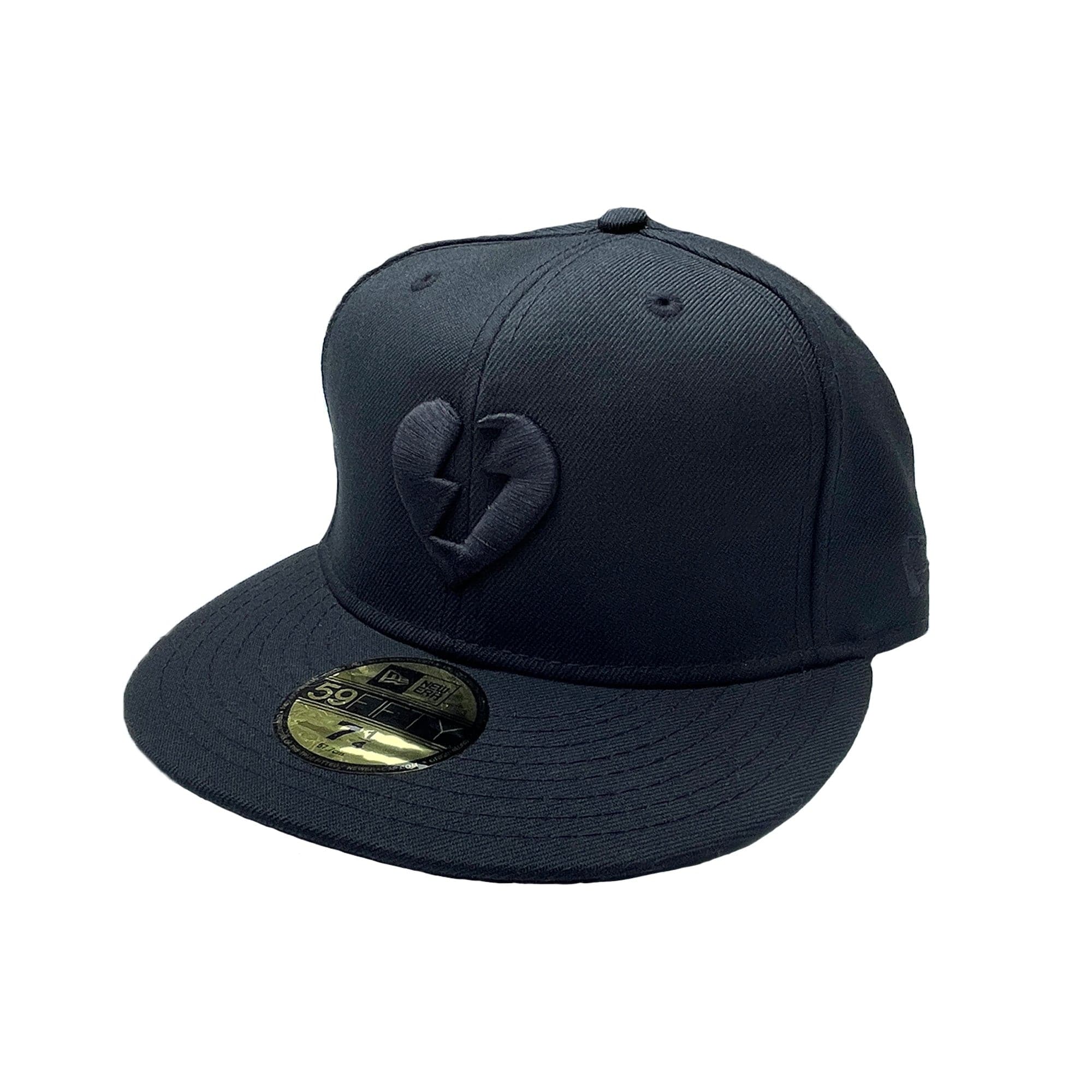 Mystery 'New Era 59Fifty Fitted' Hat (Black/Black) NOS 00s