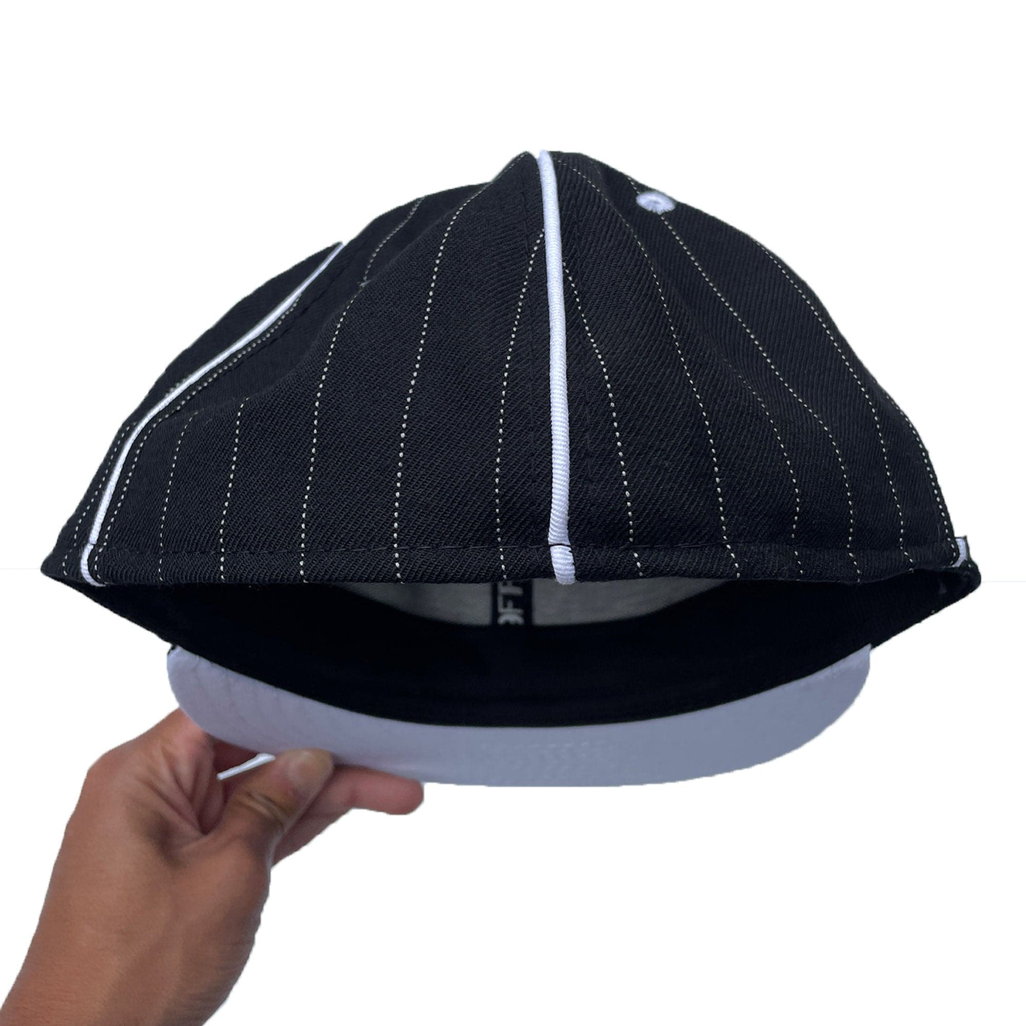 Mystery 'New Era 59Fifty Fitted' Hat (Pinstripe) NOS 00s