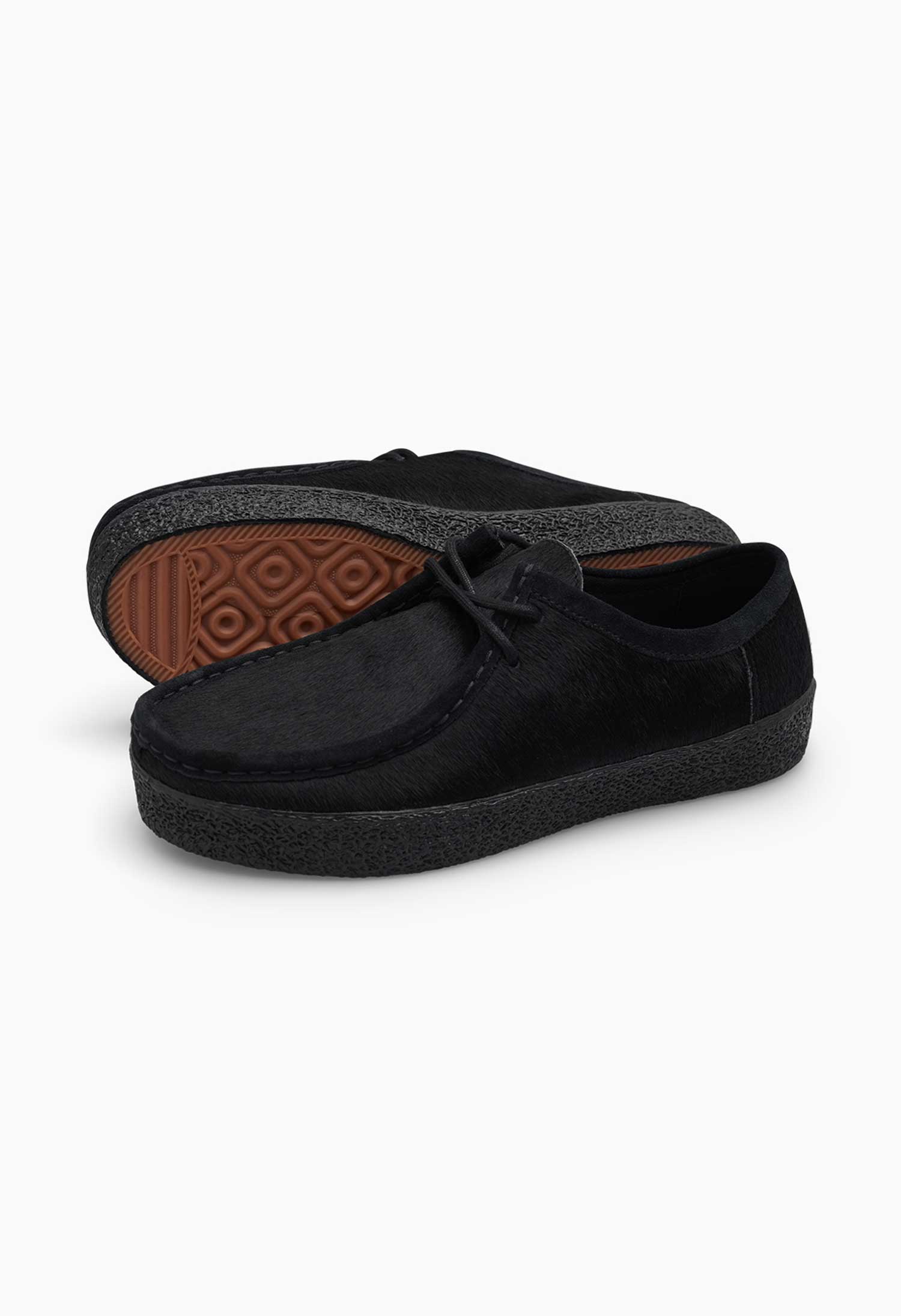 Last Resort 'VM006 Moc Lo Pony Hair Leather' Skate Shoes (Black / Black)