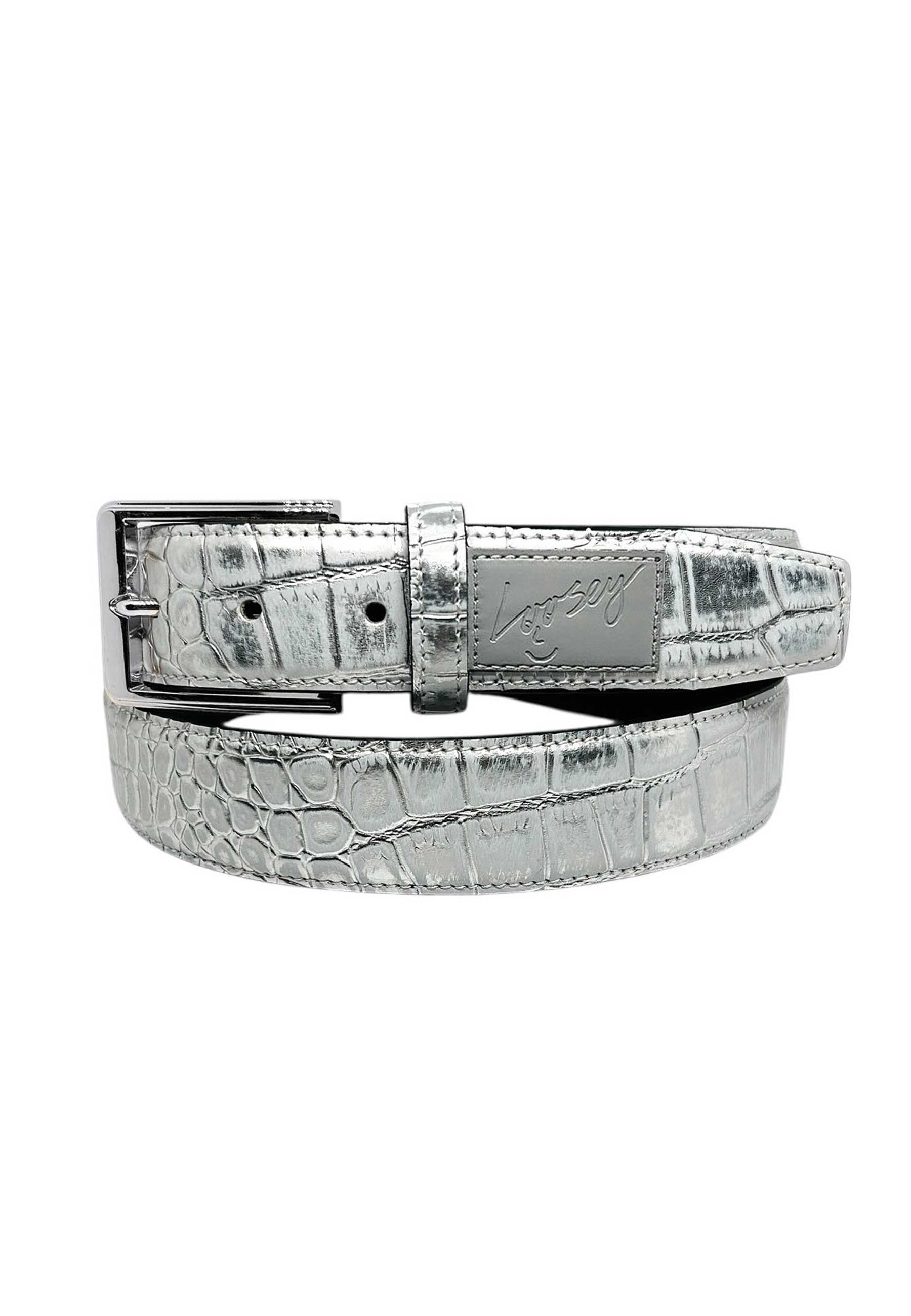 Loosey 'Premium Croc' Belt (Silver Surfer)