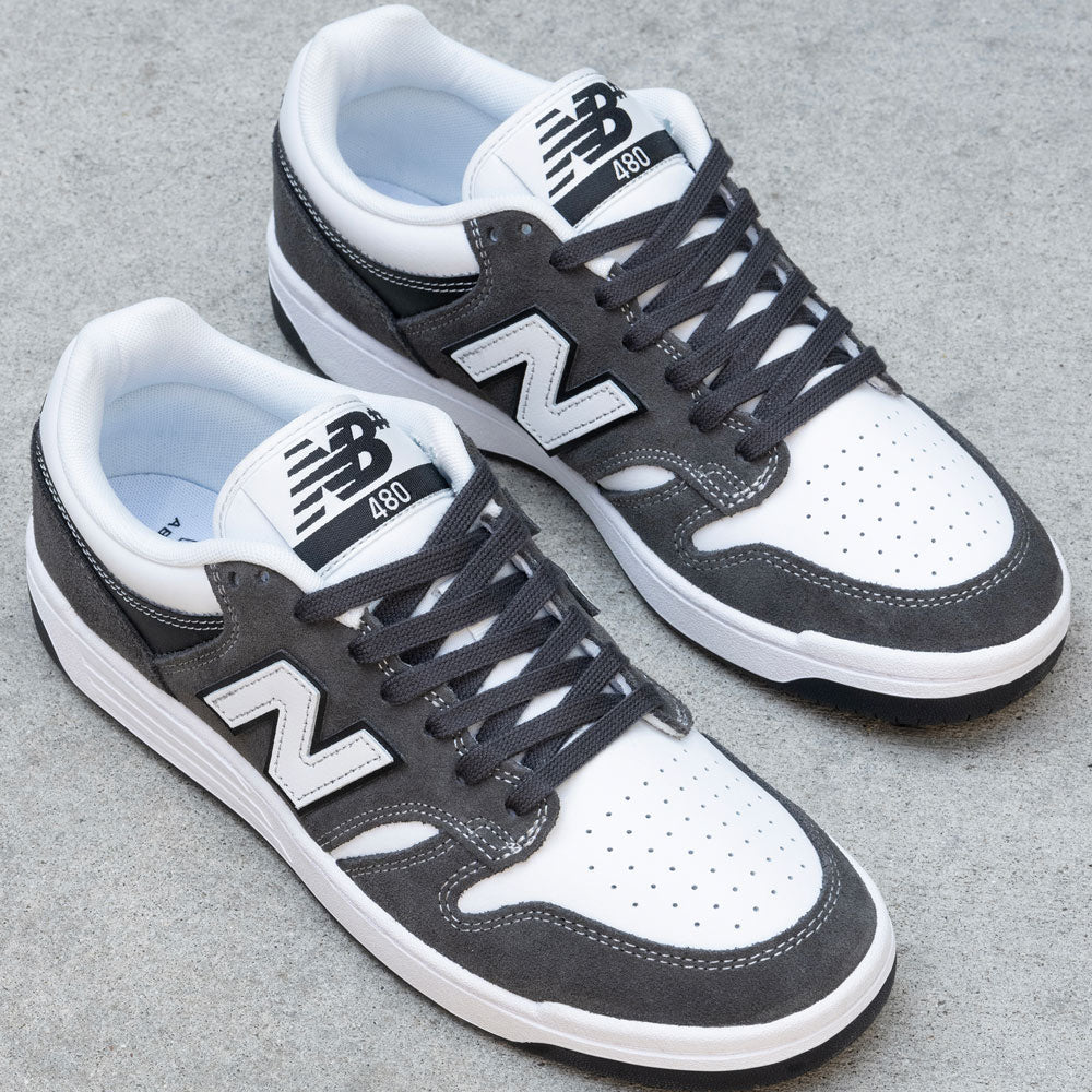 New Balance Numeric '480 BAB' Skate Shoes (Black Cement / White)