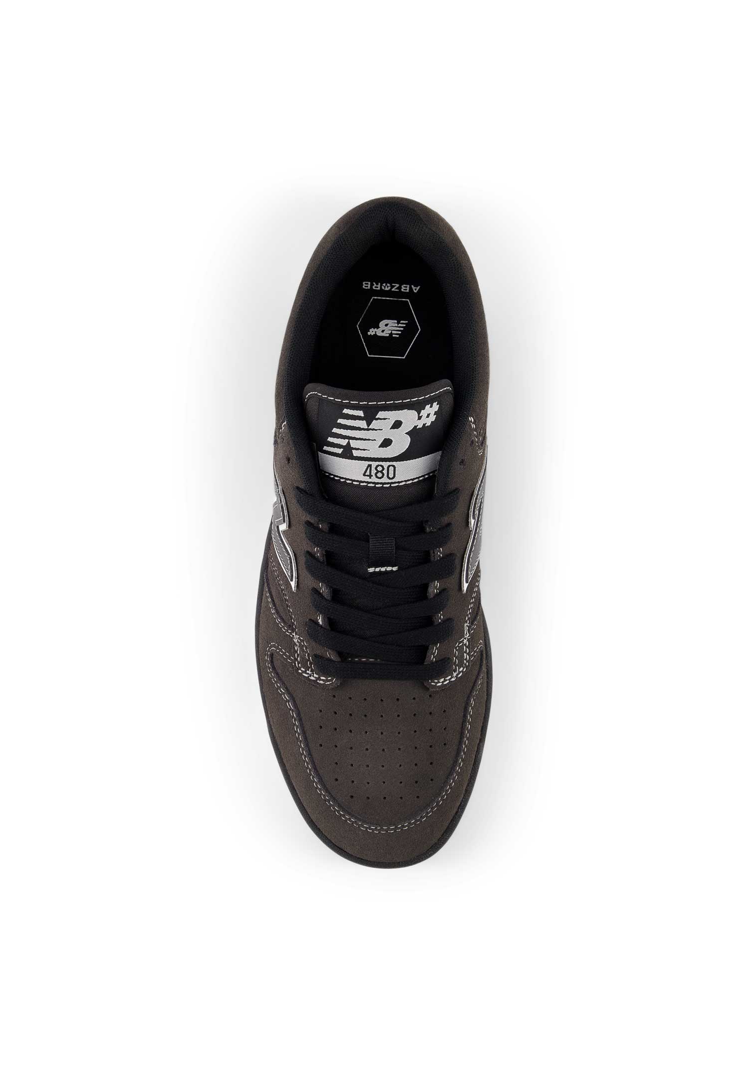 New Balance Numeric '480 CSS' Skate Shoes (Black Cement / White)