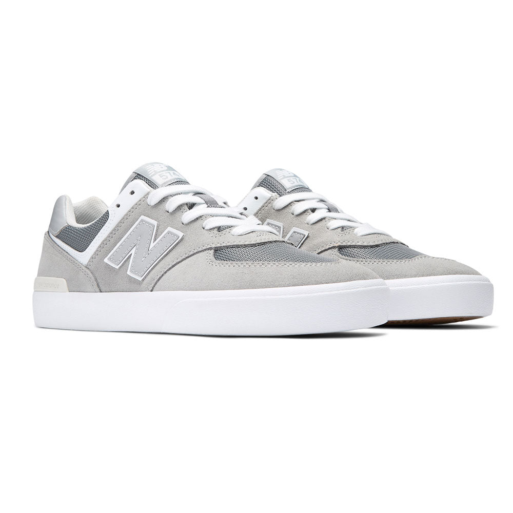 New Balance Numeric '574 Vulc' Skate Shoes (Grey / White)
