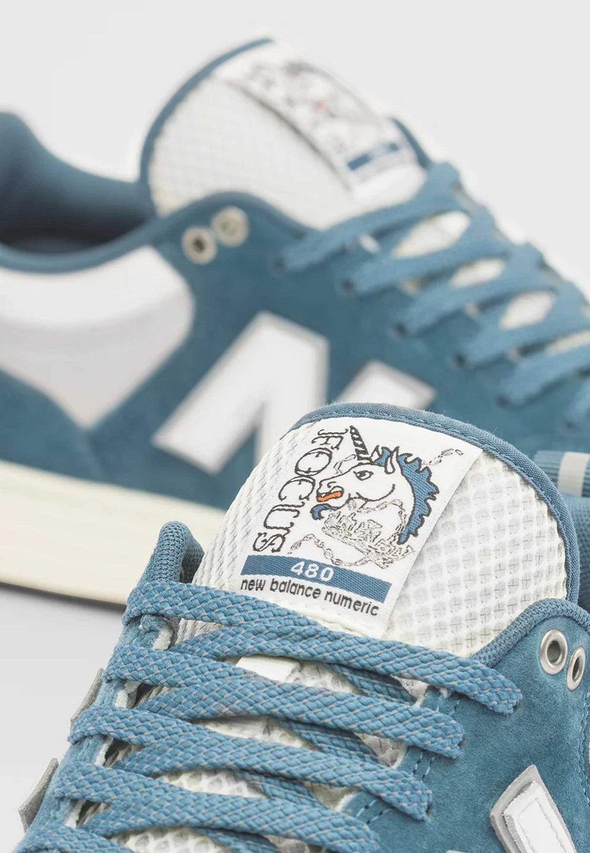 New Balance Numeric 'Focus 480 FCS' Skate Shoes (Mountain Teal / Sea Salt)