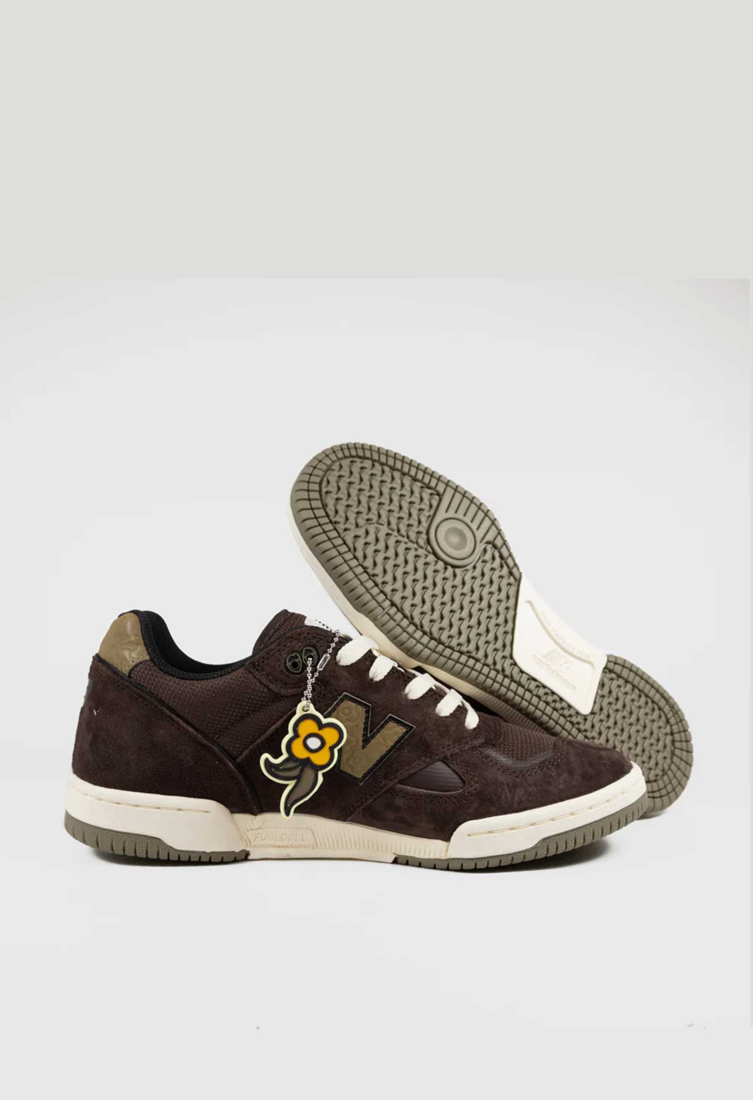 New Balance Numeric X Krooked 'Tom Knox 600' Skate Shoes (Chocolate / Olive)