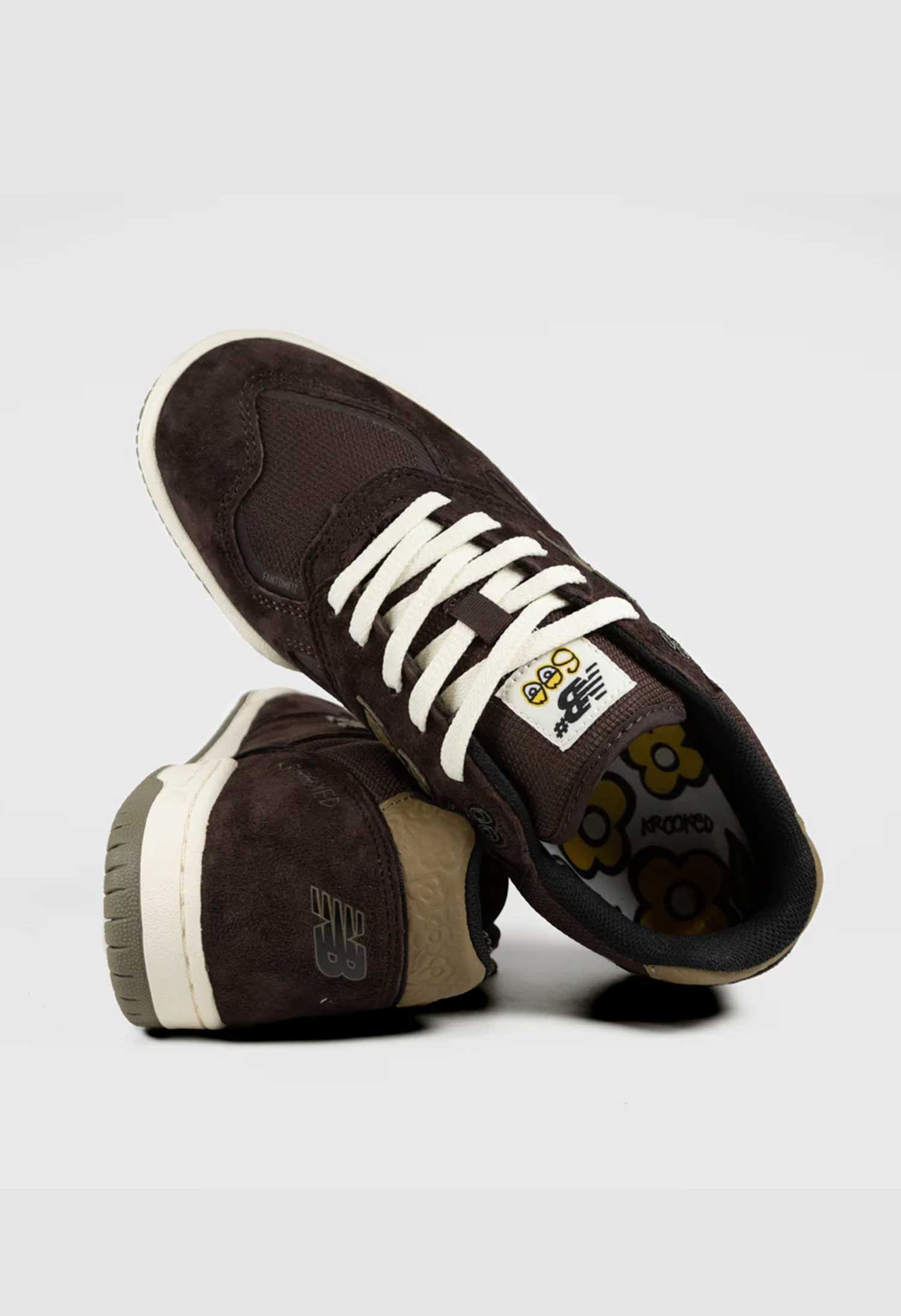 New Balance Numeric X Krooked 'Tom Knox 600' Skate Shoes (Chocolate / Olive)