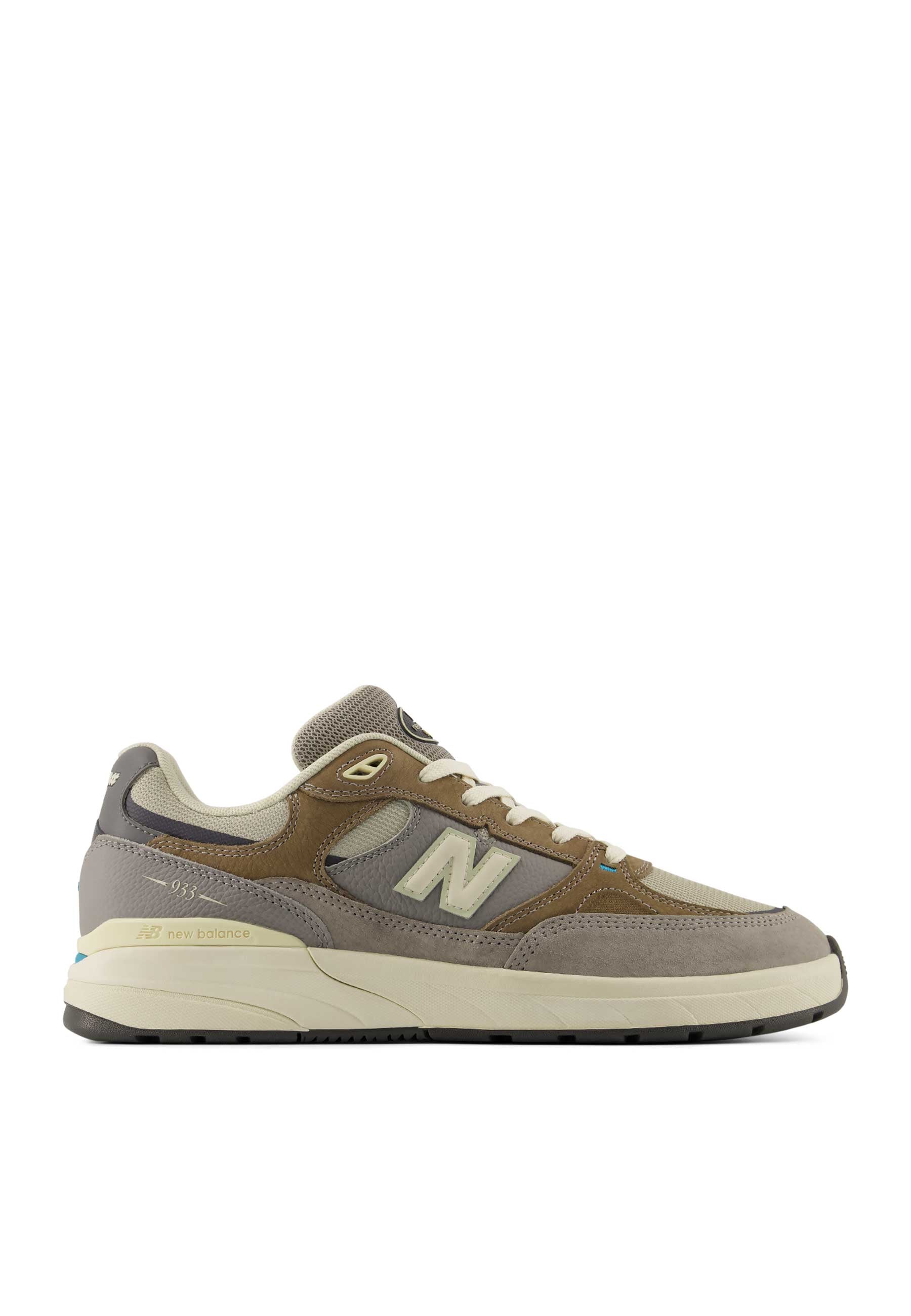 New Balance Numeric 'Andrew Reynolds 933 Grey Days' Skate Shoes (Marblehead / Island Blue)
