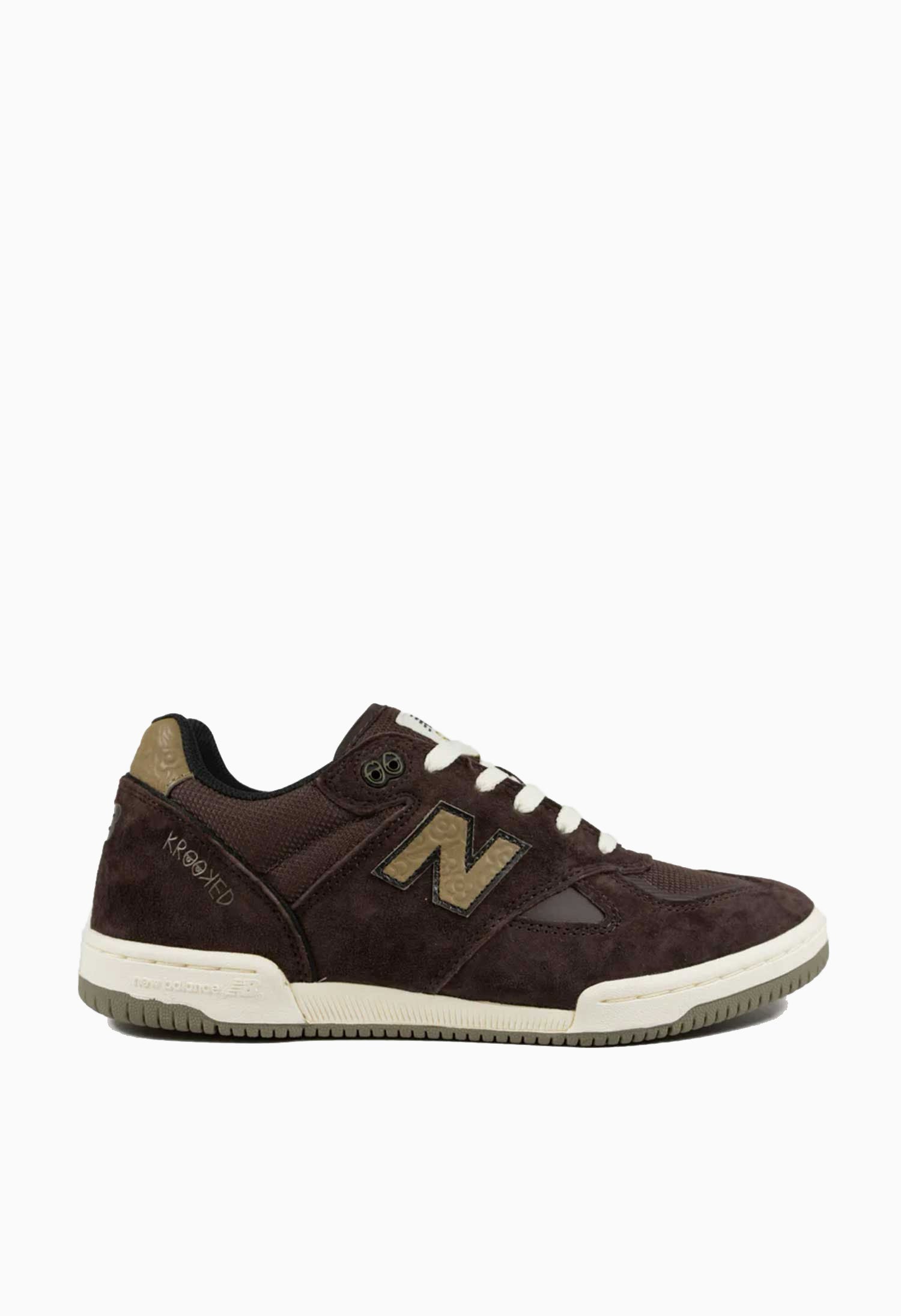 New Balance Numeric X Krooked 'Tom Knox 600' Skate Shoes (Chocolate / Olive)