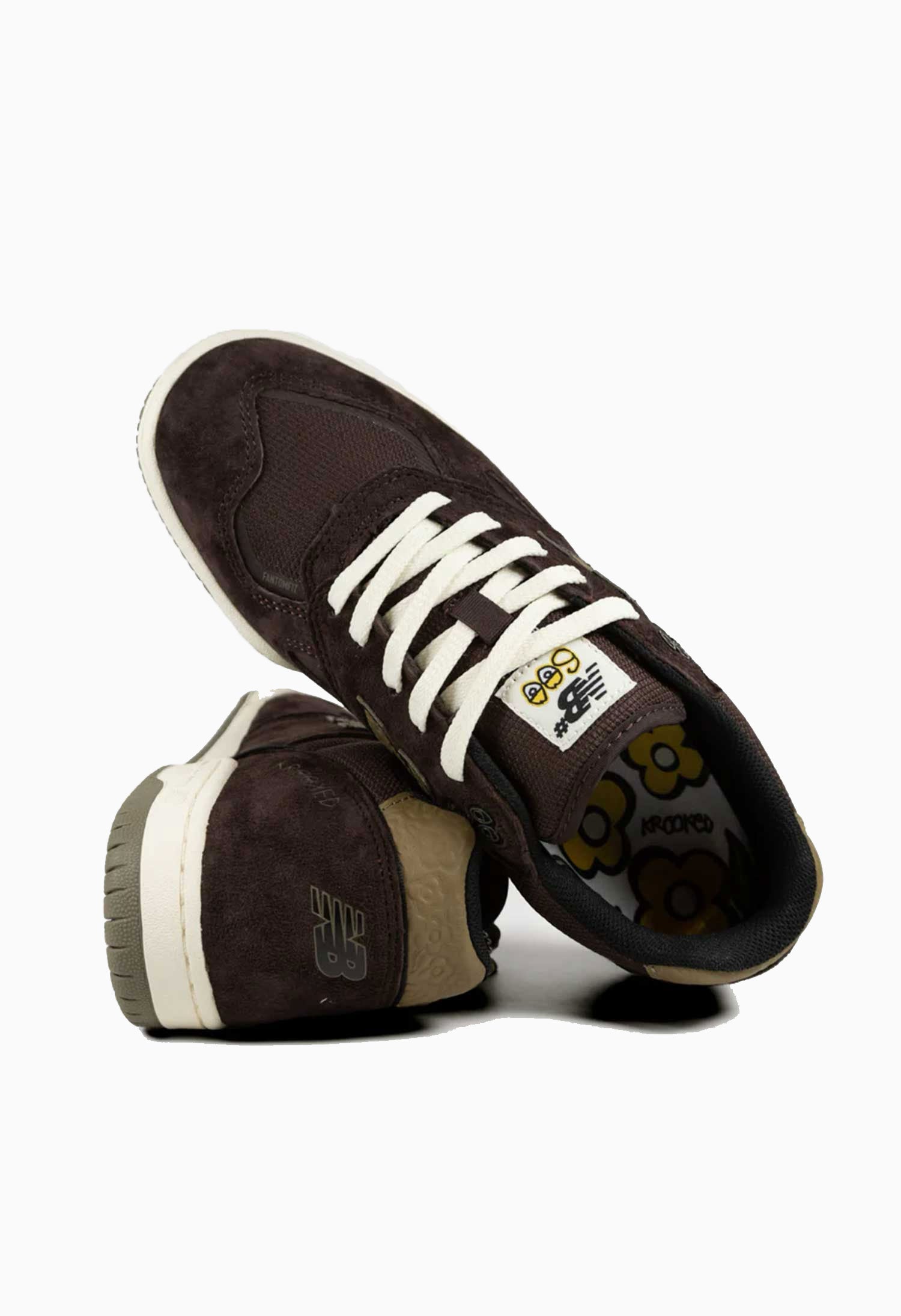 New Balance Numeric X Krooked 'Tom Knox 600' Skate Shoes (Chocolate / Olive)