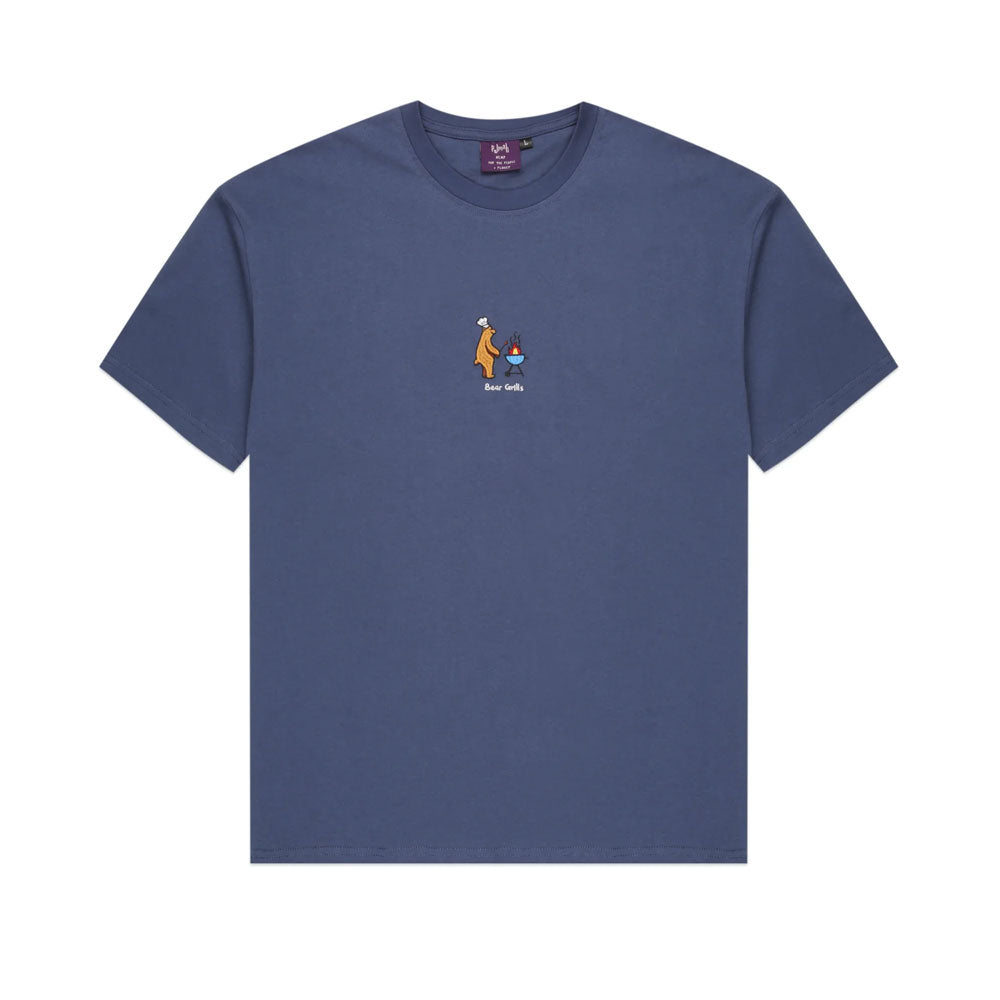 Good Mourning 'Bear Grills' T-Shirt (Petrol Blue)