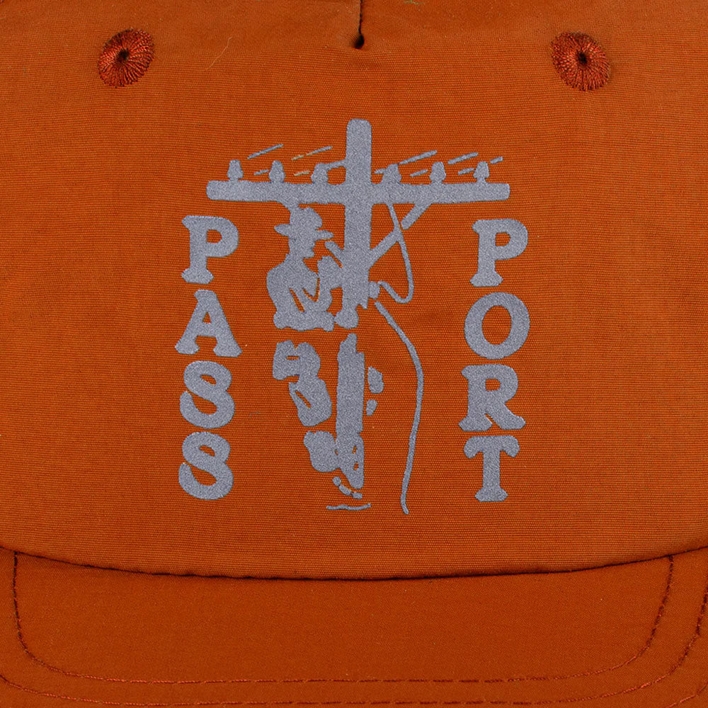 PassPort 'Line Worx RPET Workers' Strapback Cap (Safety Orange)