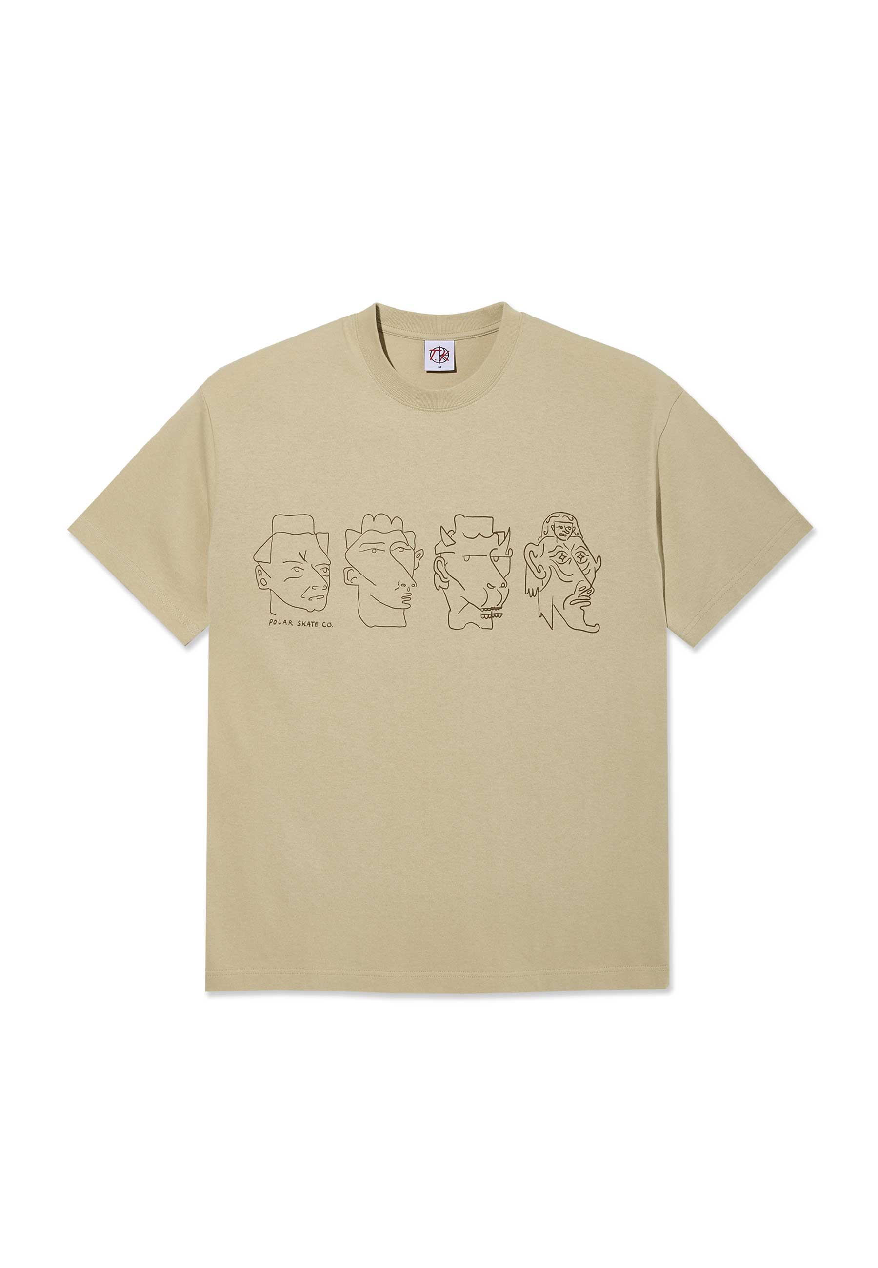 Polar '8 Heads' T-Shirt (Sand / Brown)