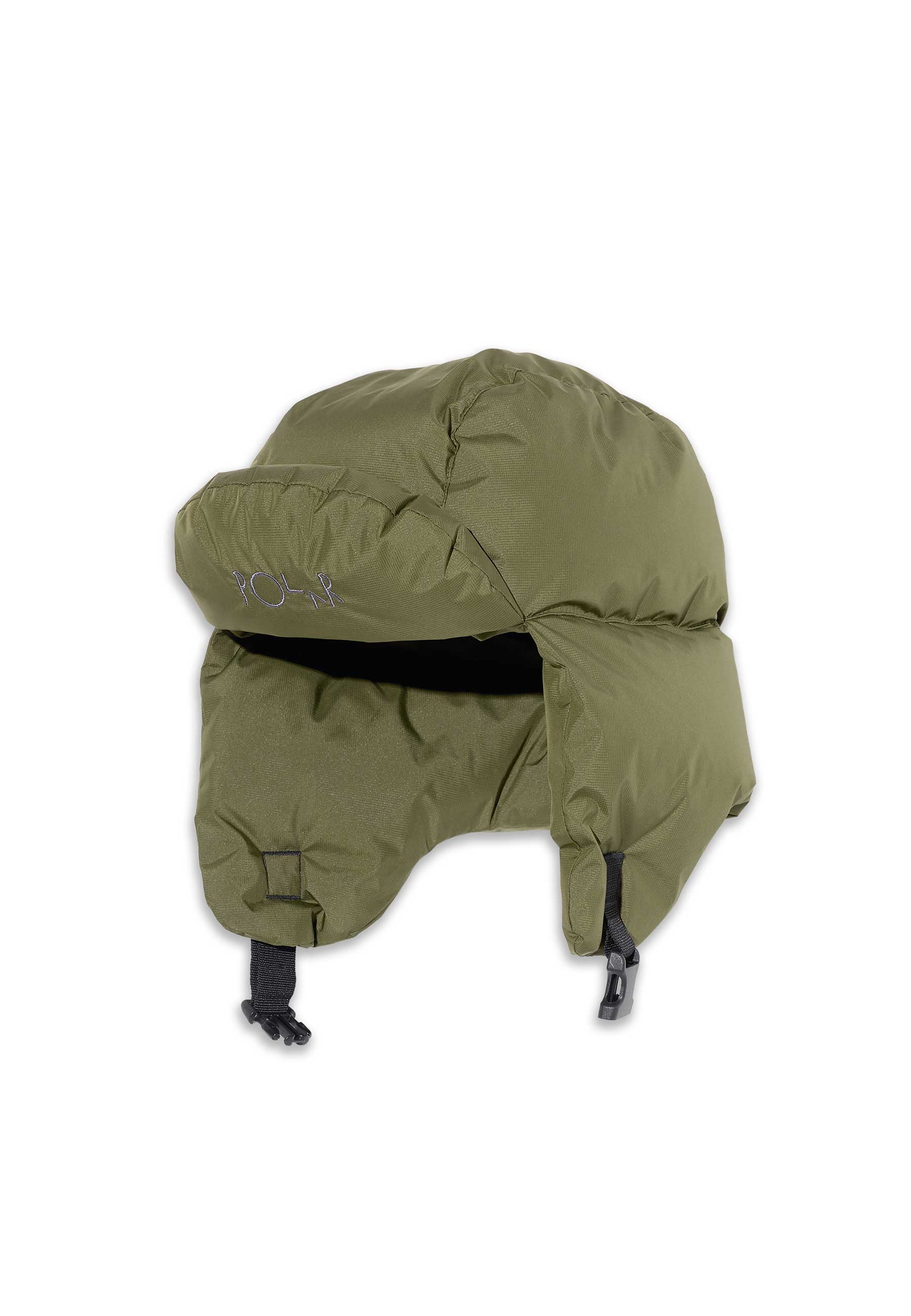 Polar 'Ailu' Puffer Trapper Cap (Army Green)