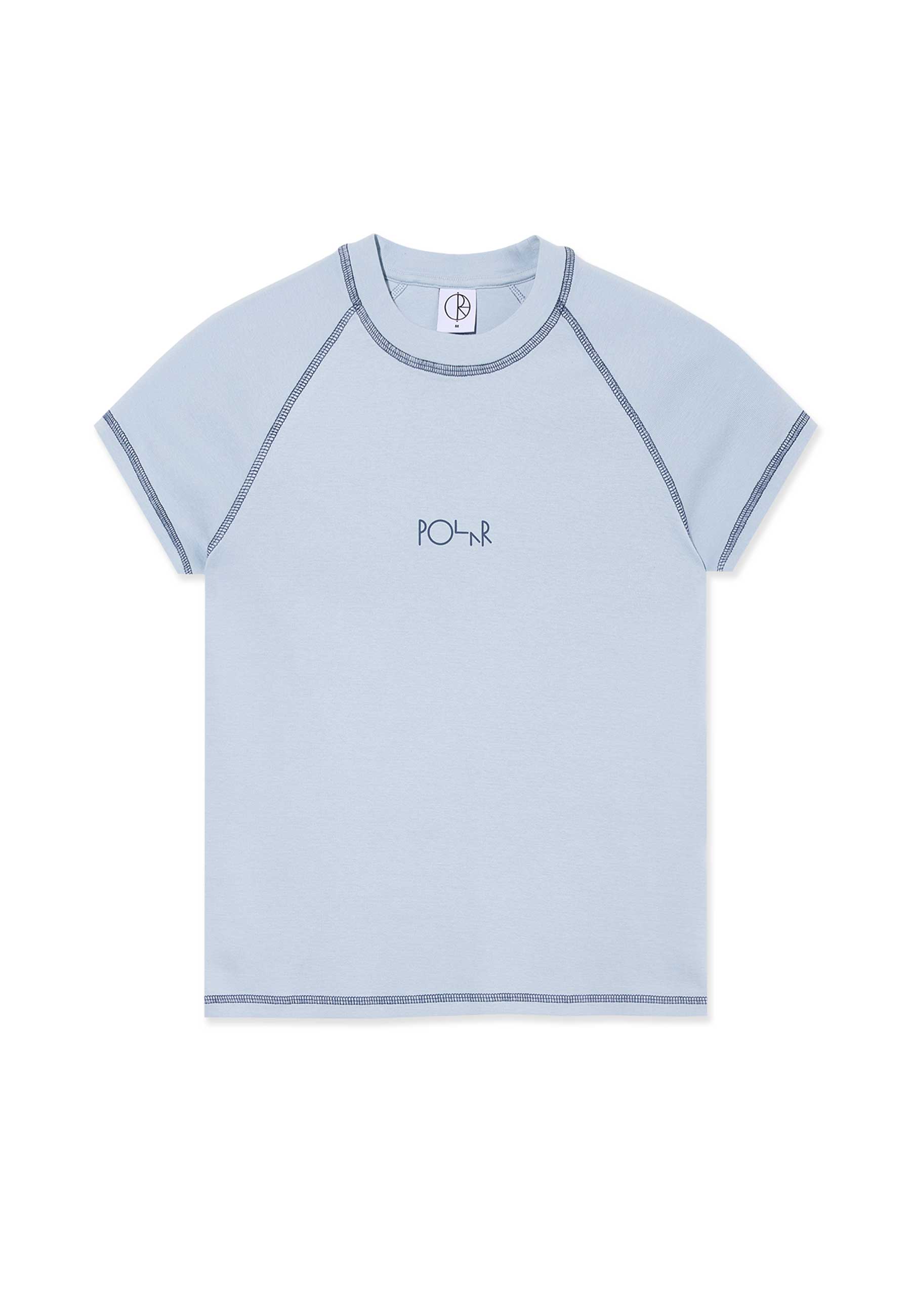 Polar 'Script Logo' Baby T-Shirt (Light Blue / Dark Blue)