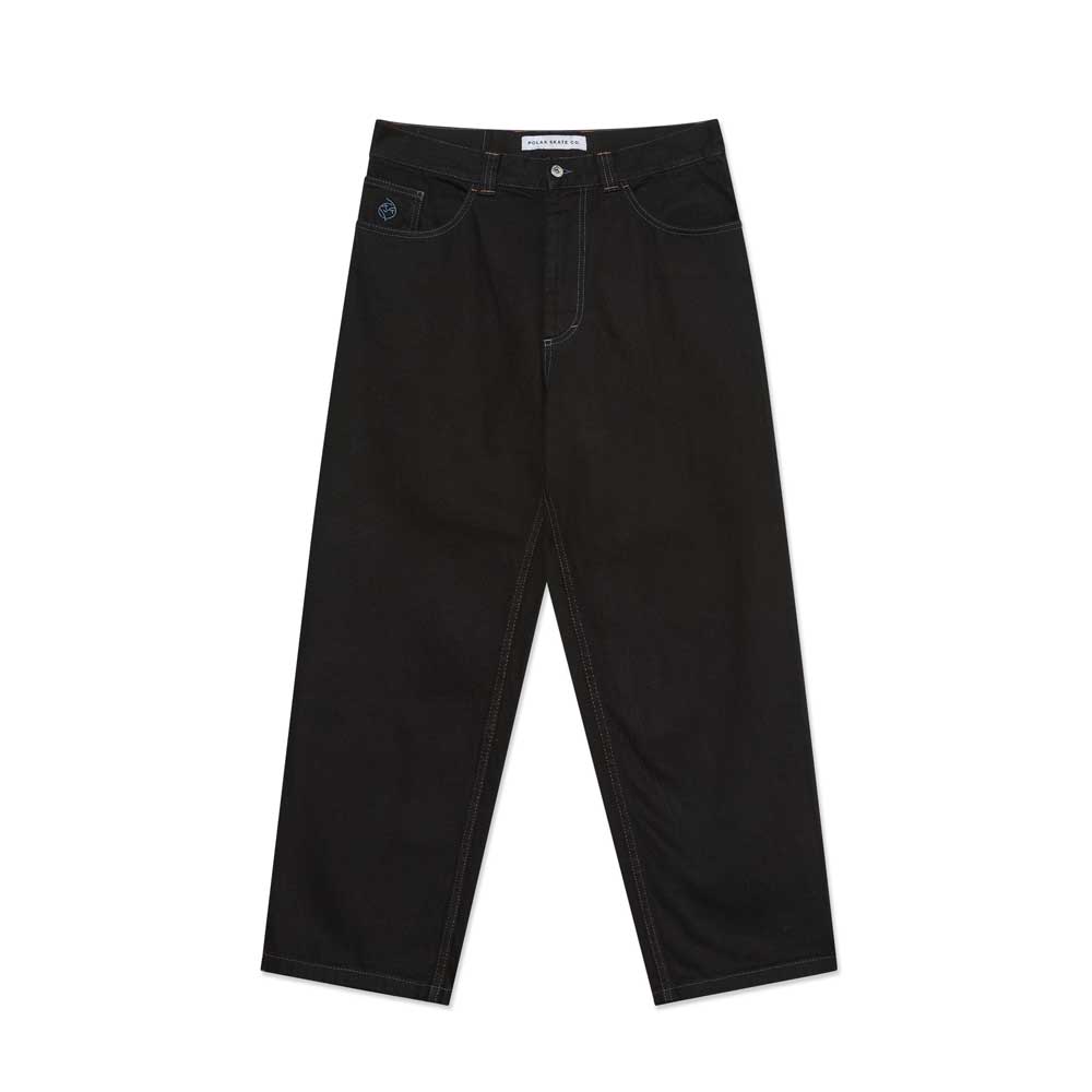 Polar 'Big Boy' Jeans (Black / Blue Stitching)