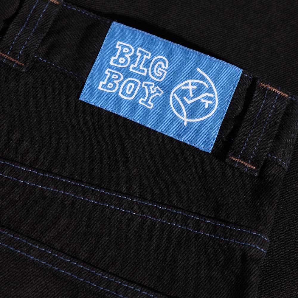 Polar 'Big Boy' Jeans (Black / Blue Stitching)