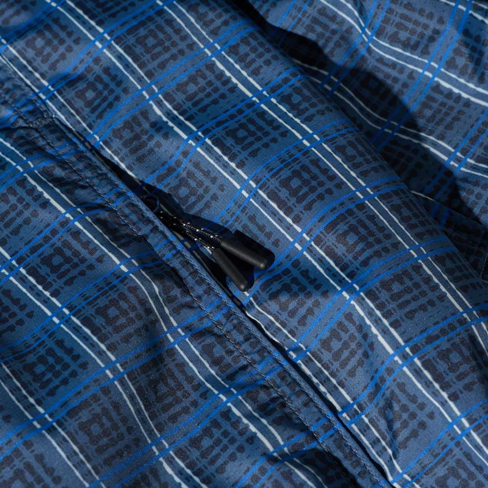 Polar 'Chase' Light Shell Jacket (Blue Check)