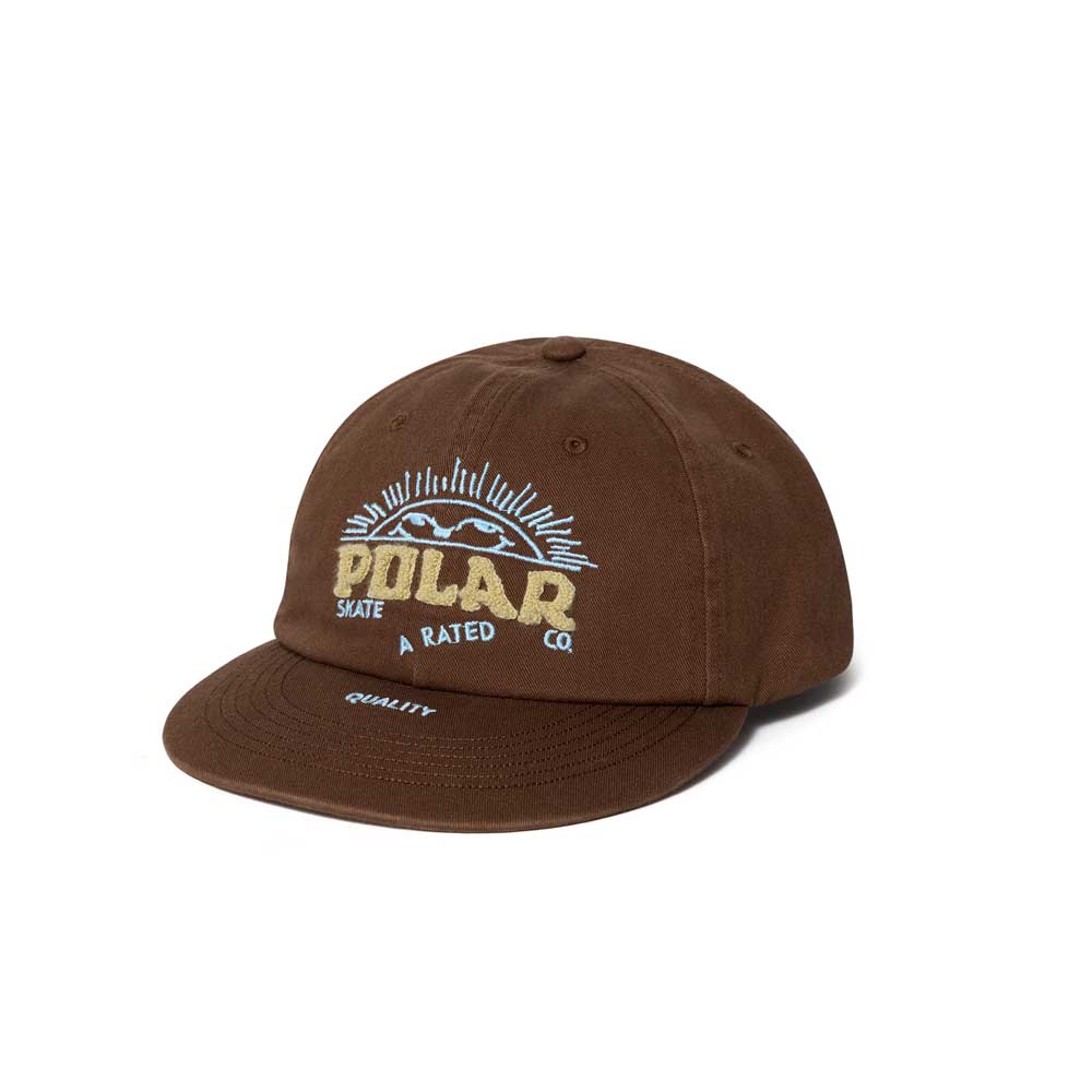 Polar 'Cheeky Sun' 6 Panel Ramy Cap (Brown)