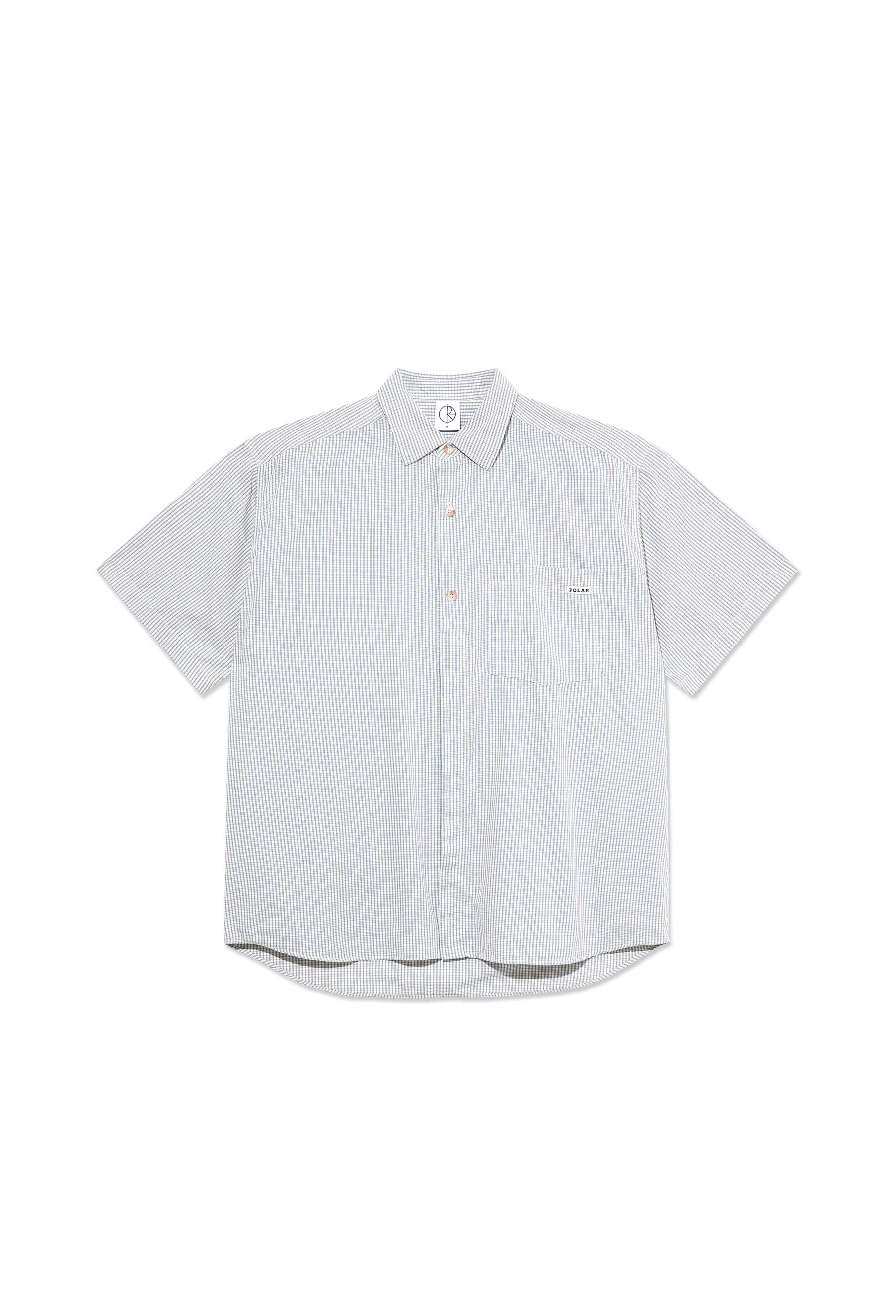 Polar 'Mitch' Short Sleeve Shirt (Blue Check)