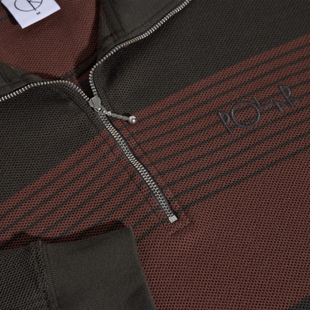Polar Surf Half Zip Crew (Black / Brownstone)