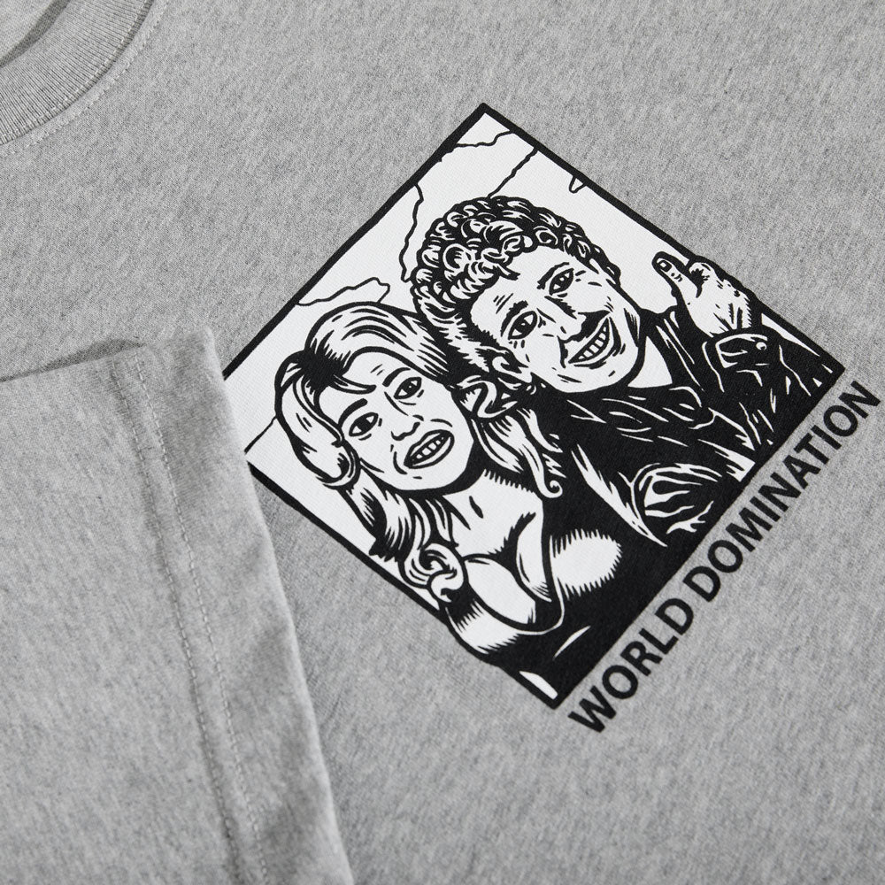Polar 'World Domination' T-Shirt (Heather Grey)