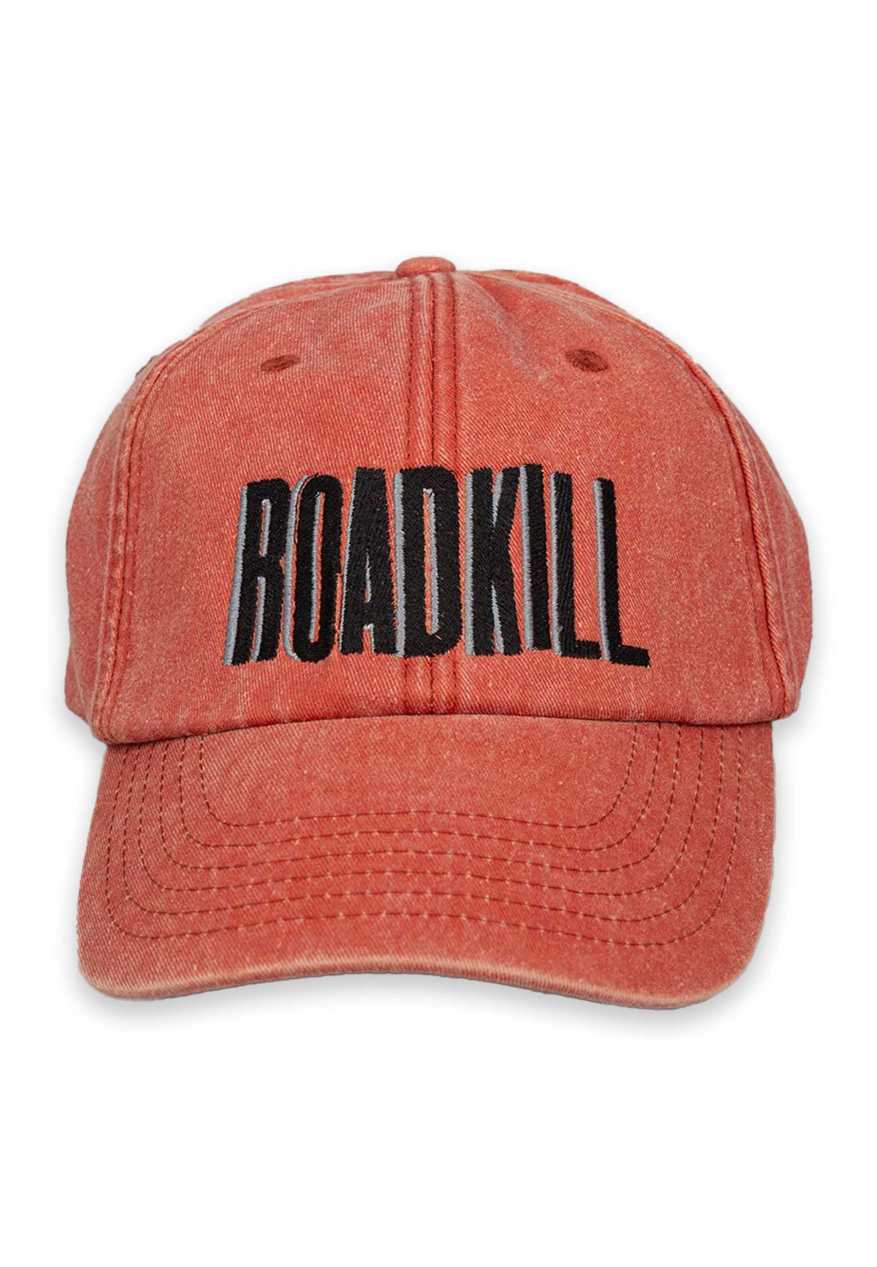 Roadkill Embroidered 6 Panel Cap (Vintage Orange)