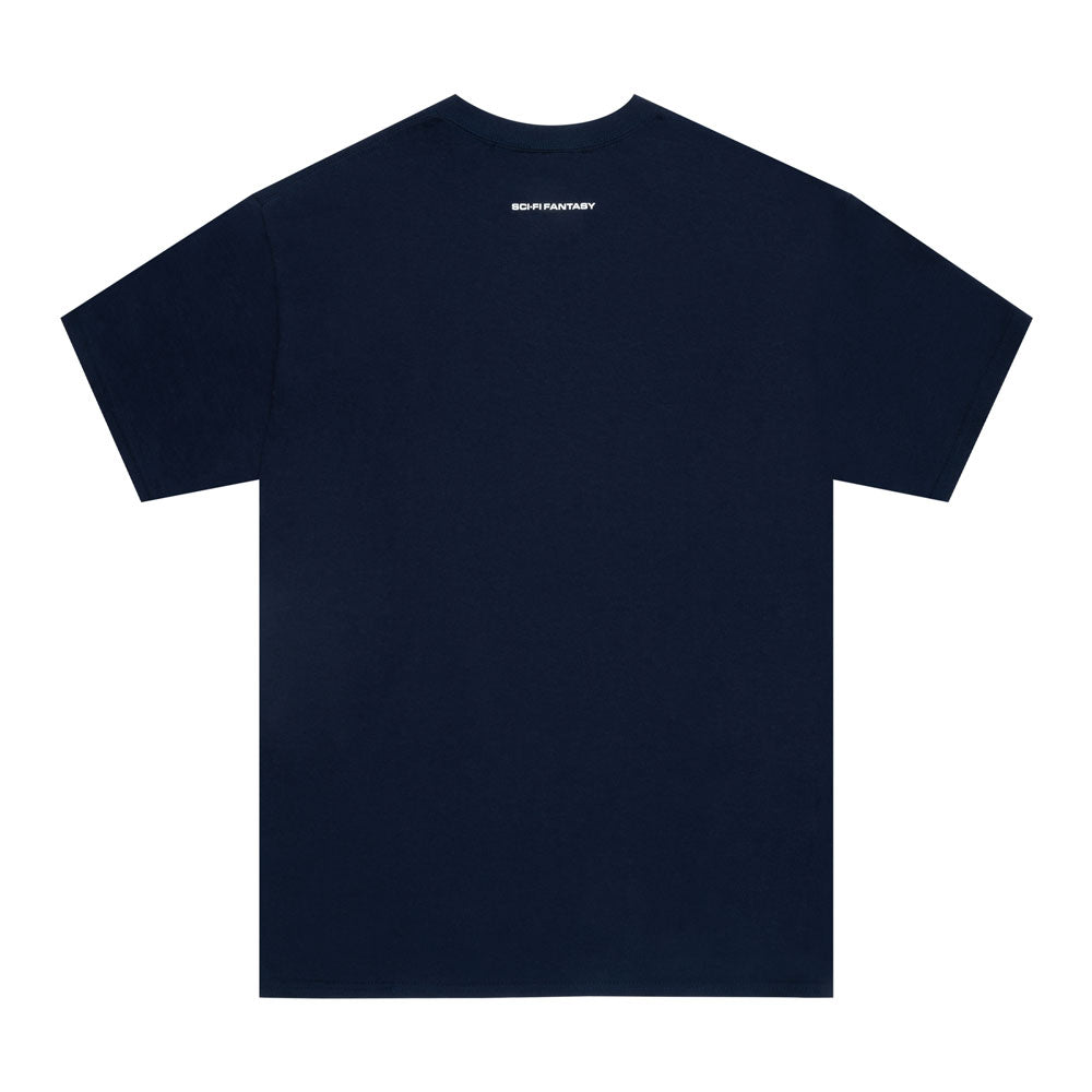 Sci-Fi Fantasy 'Waterfall' T-Shirt (Navy)
