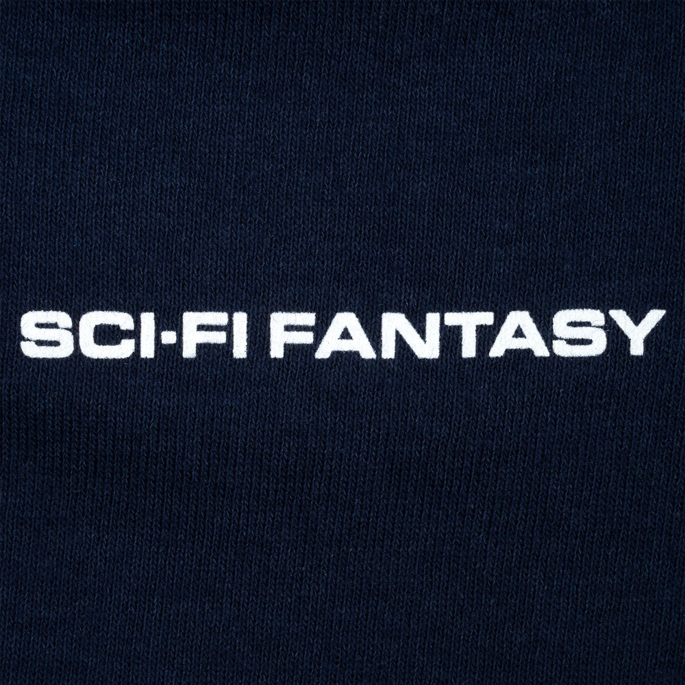 Sci-Fi Fantasy 'Waterfall' T-Shirt (Navy)