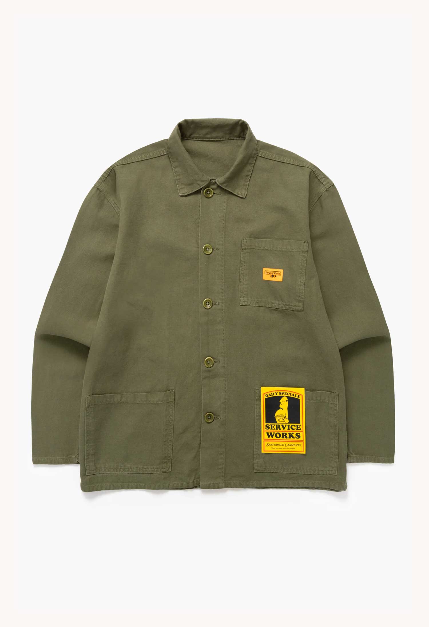 Service Works 'Classic' Chore Shirt (Olive)