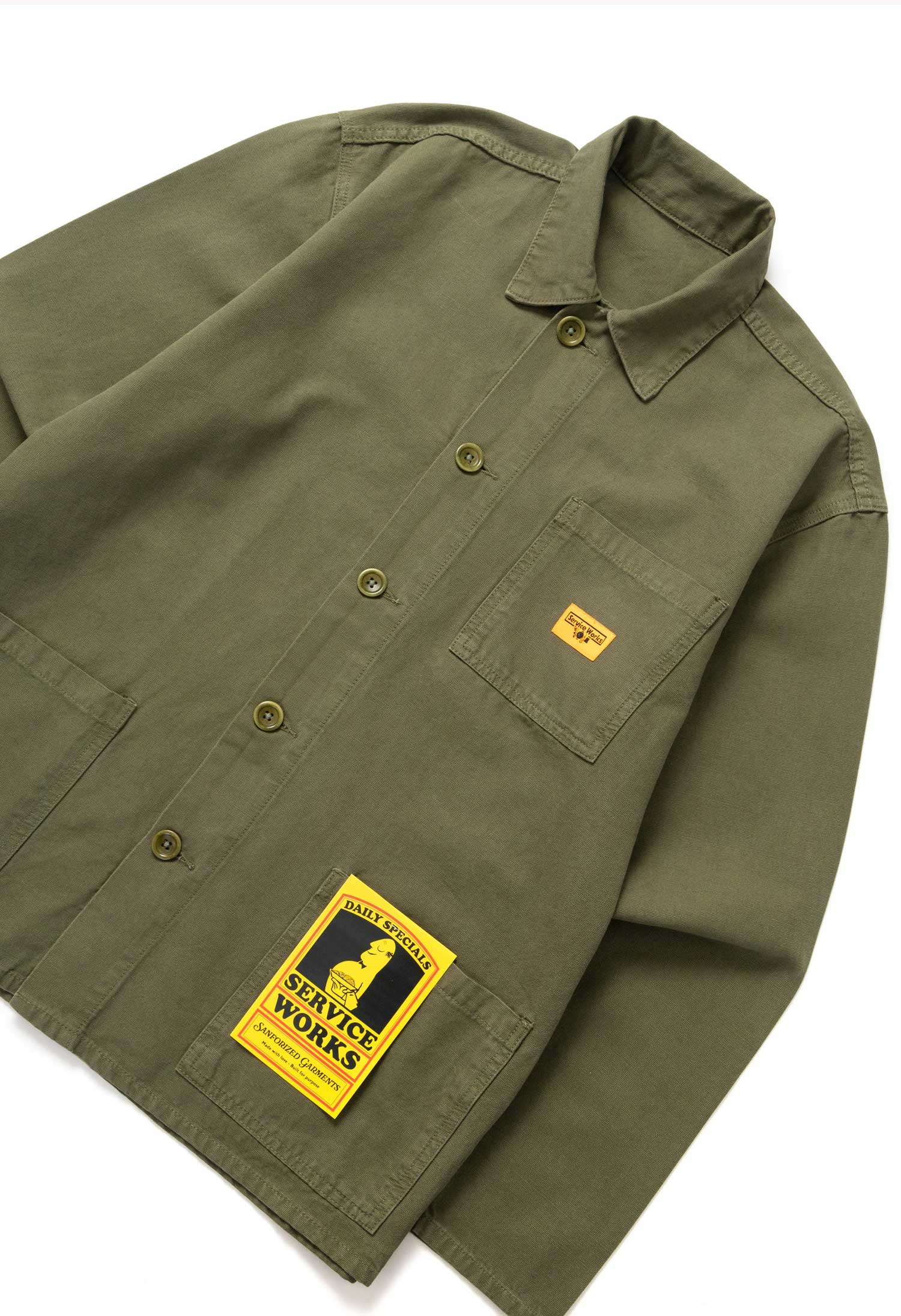 Service Works 'Classic' Chore Shirt (Olive)