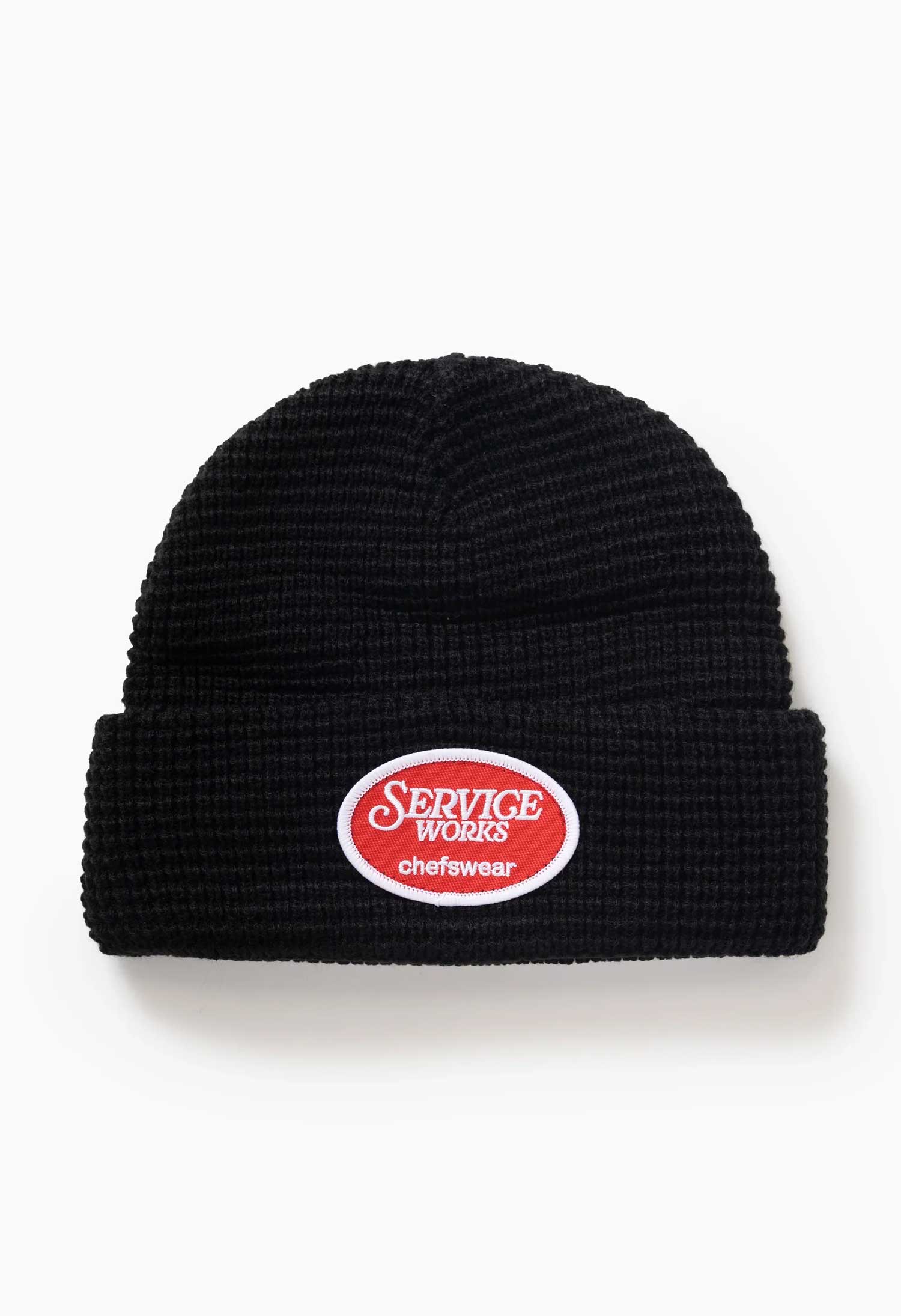 Service Works 'Waffle Patch' Beanie (Black)