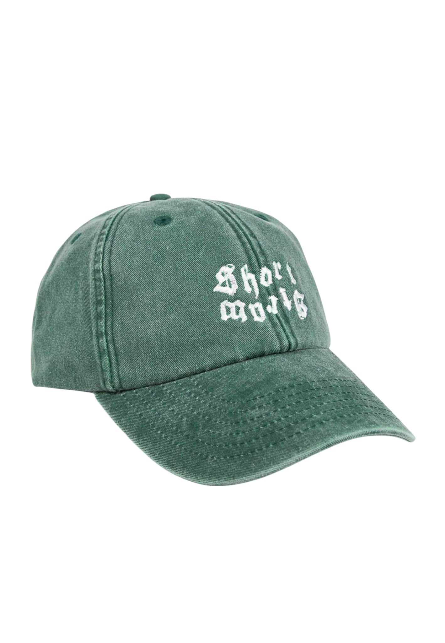 Short Straw 'Bat' 6 Panel Cap (Green)
